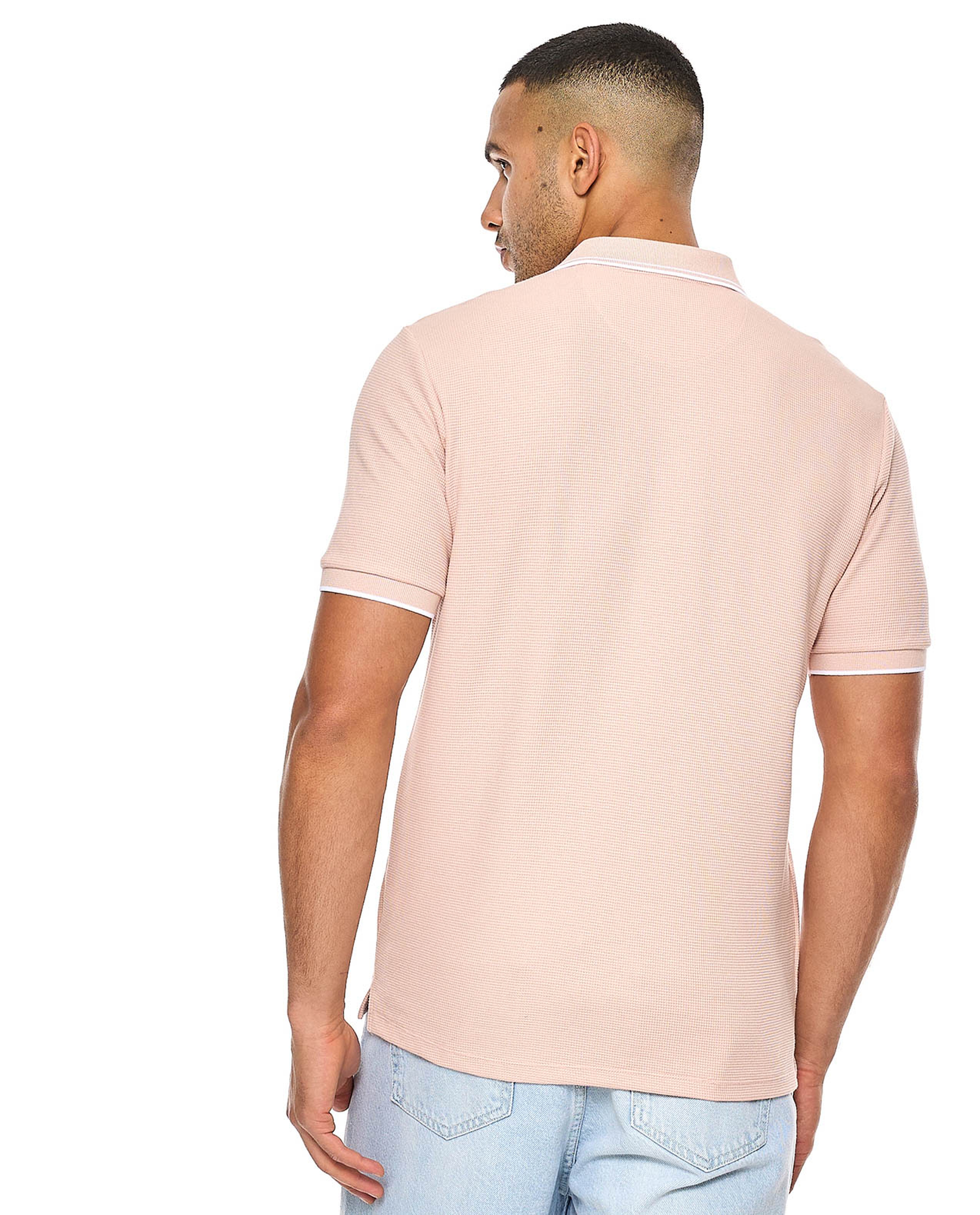 Logo Detail Polo T-Shirt with Short Sleeves