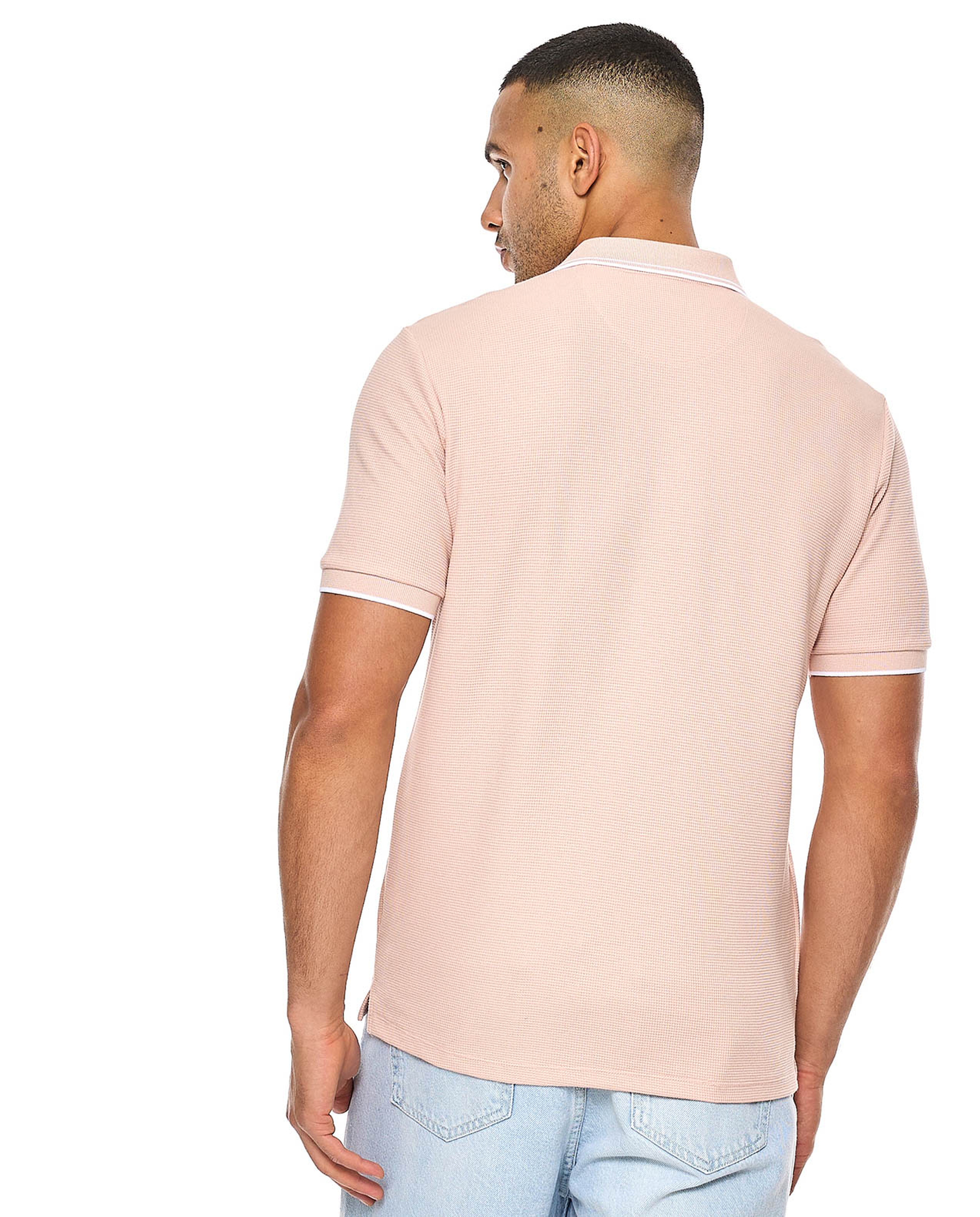 Logo Detail Polo T-Shirt with Short Sleeves