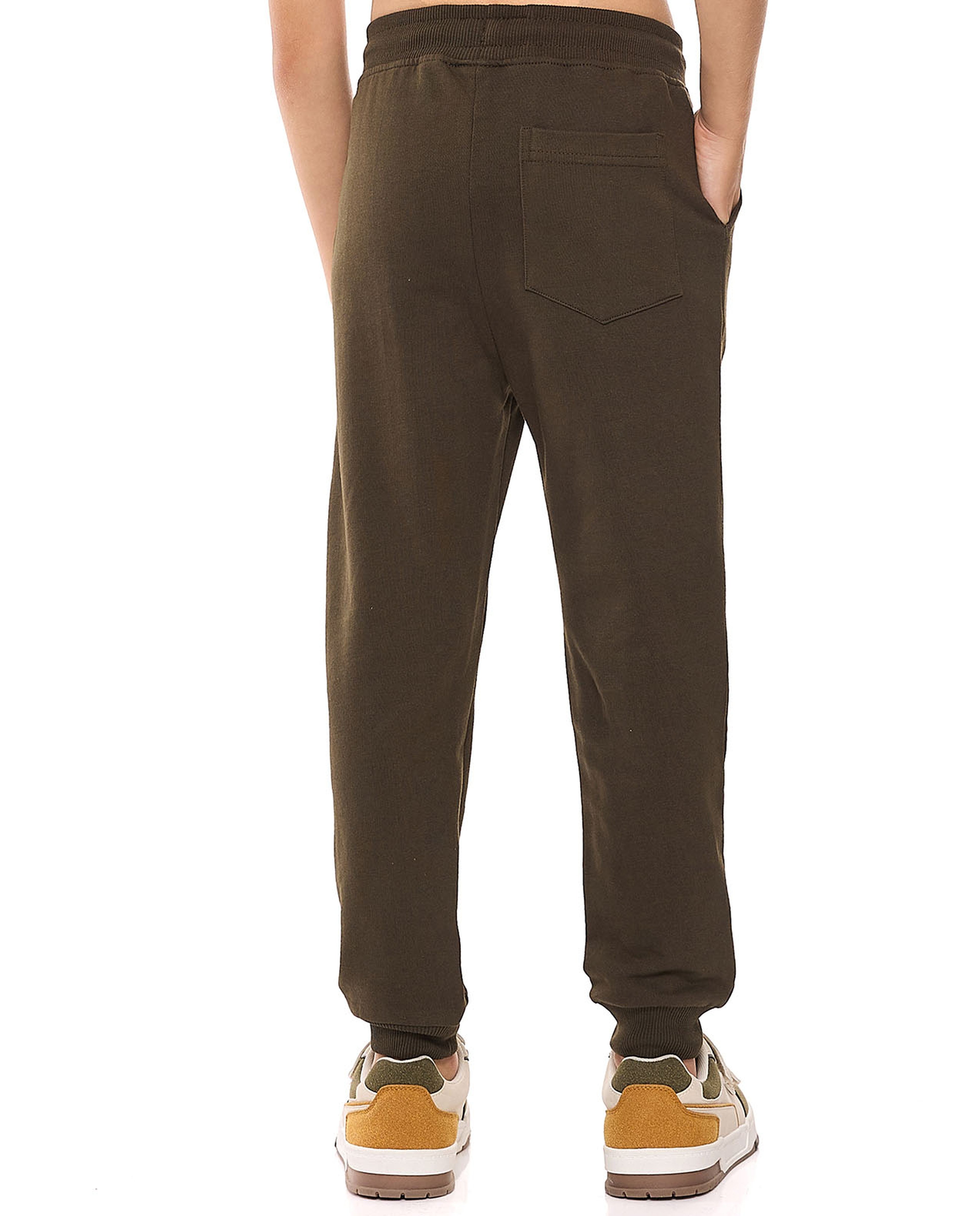 Printed Joggers with Drawstring Waist