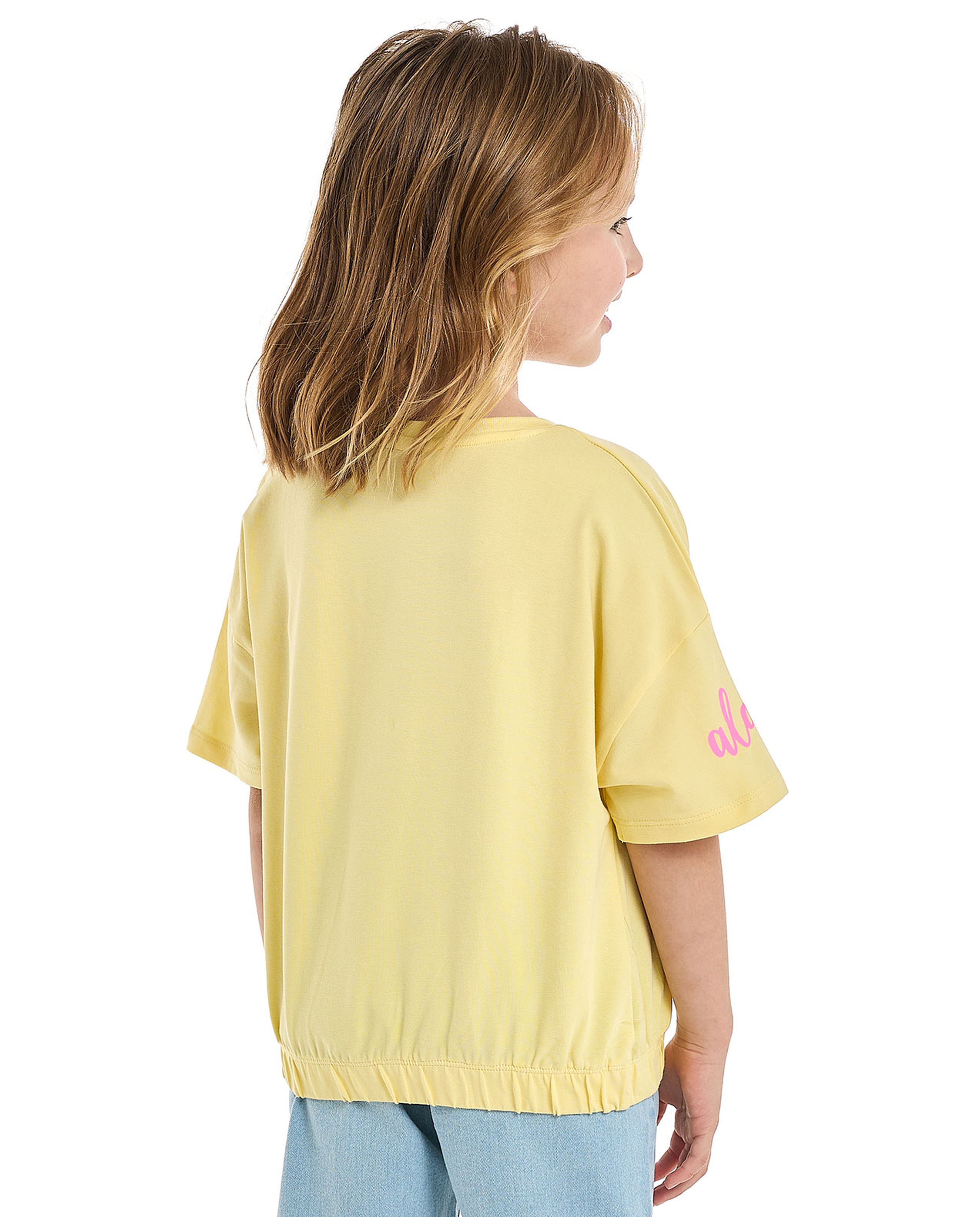 Printed T-Shirt with Crew Neck and Short Sleeves