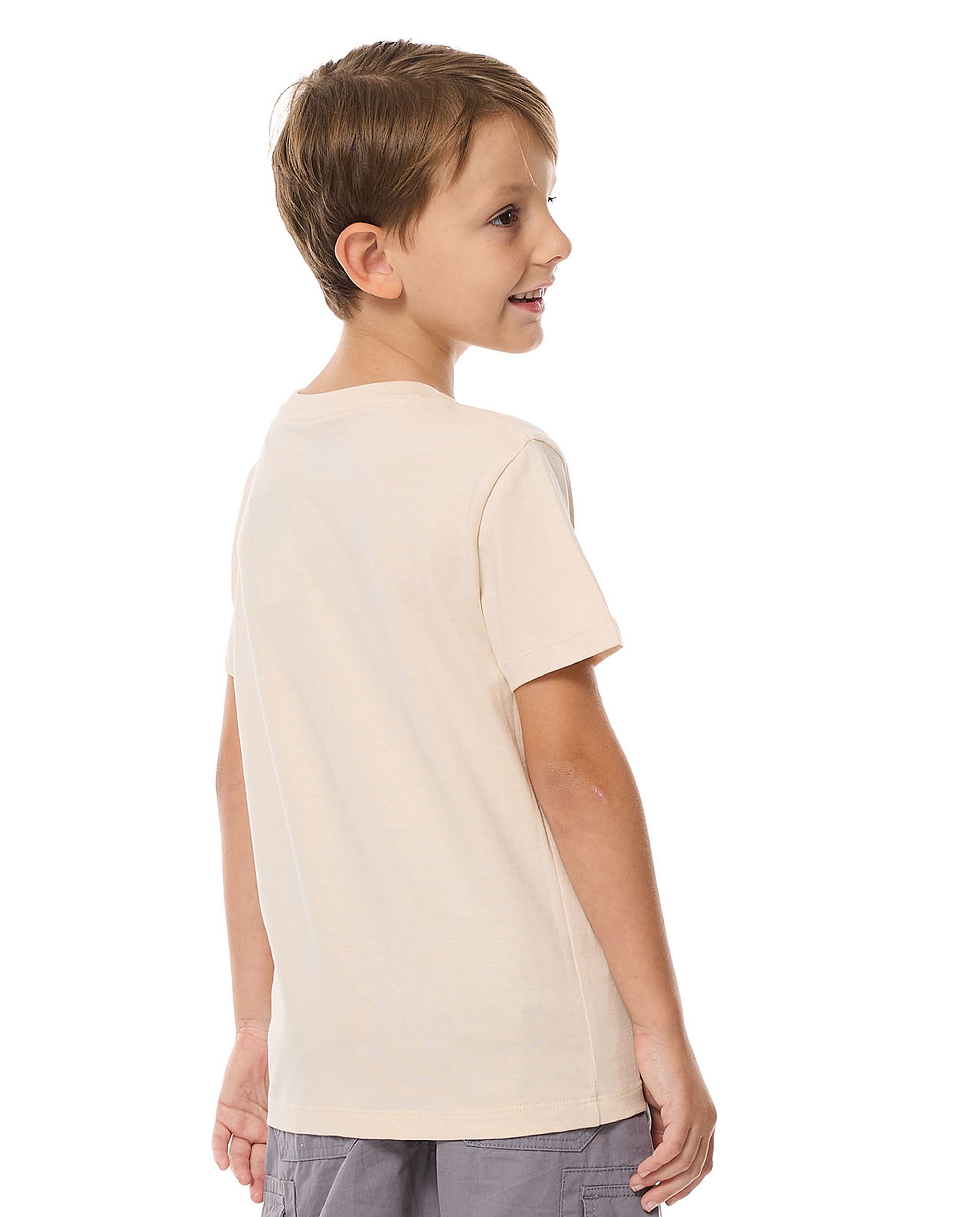 Printed T-Shirt with Crew Neck and Short Sleeves