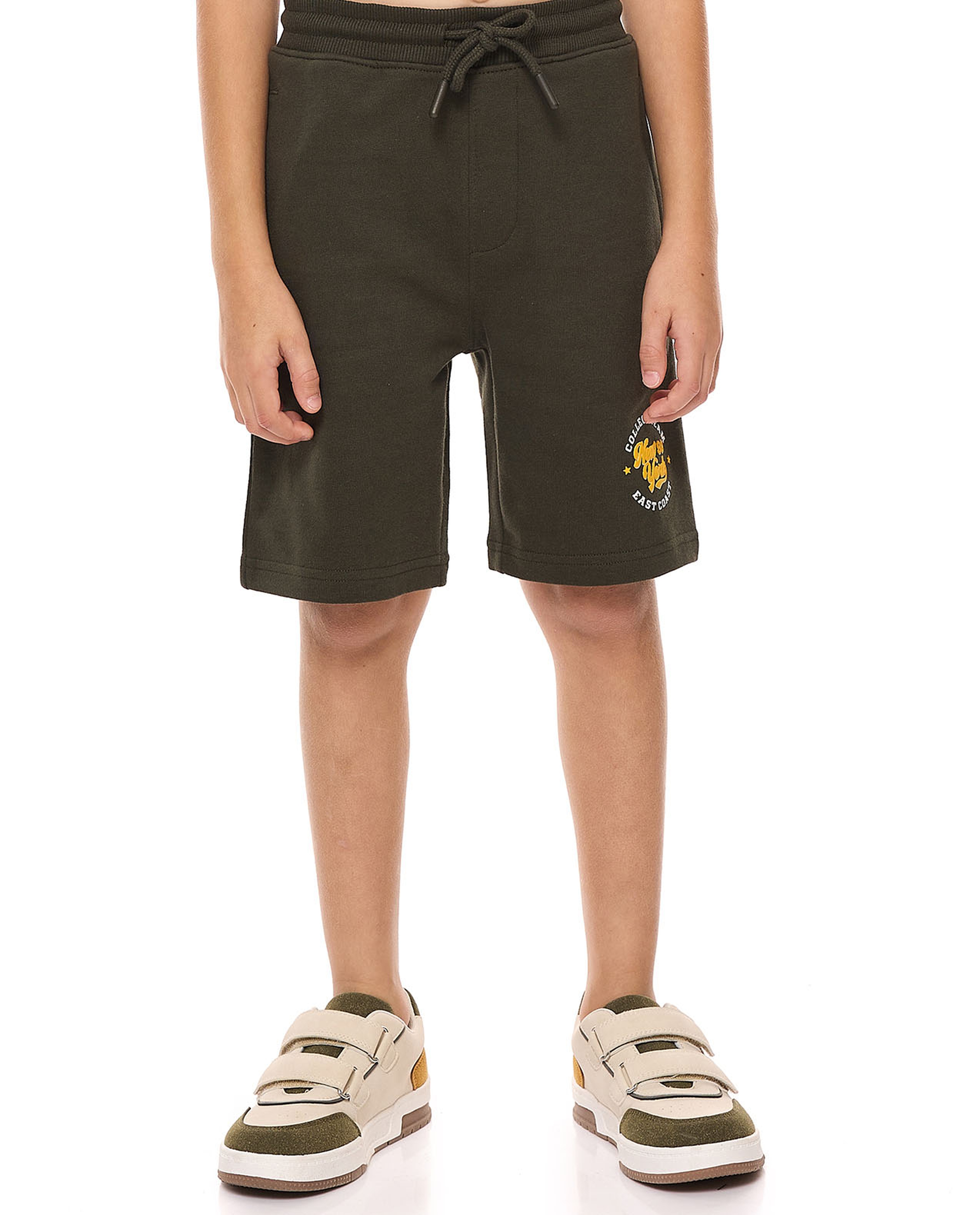 Printed Shorts with Drawstring Waist