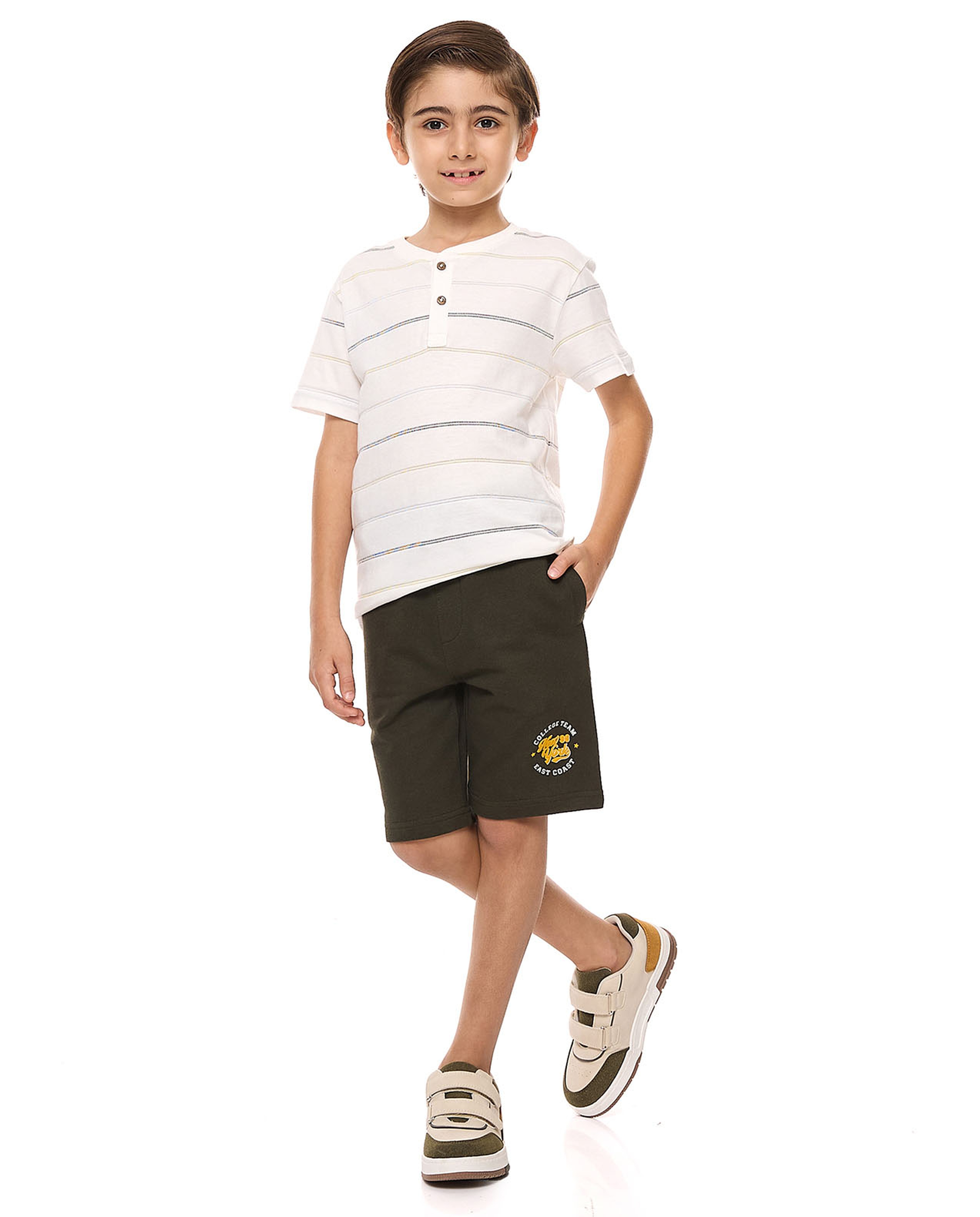 Printed Shorts with Drawstring Waist