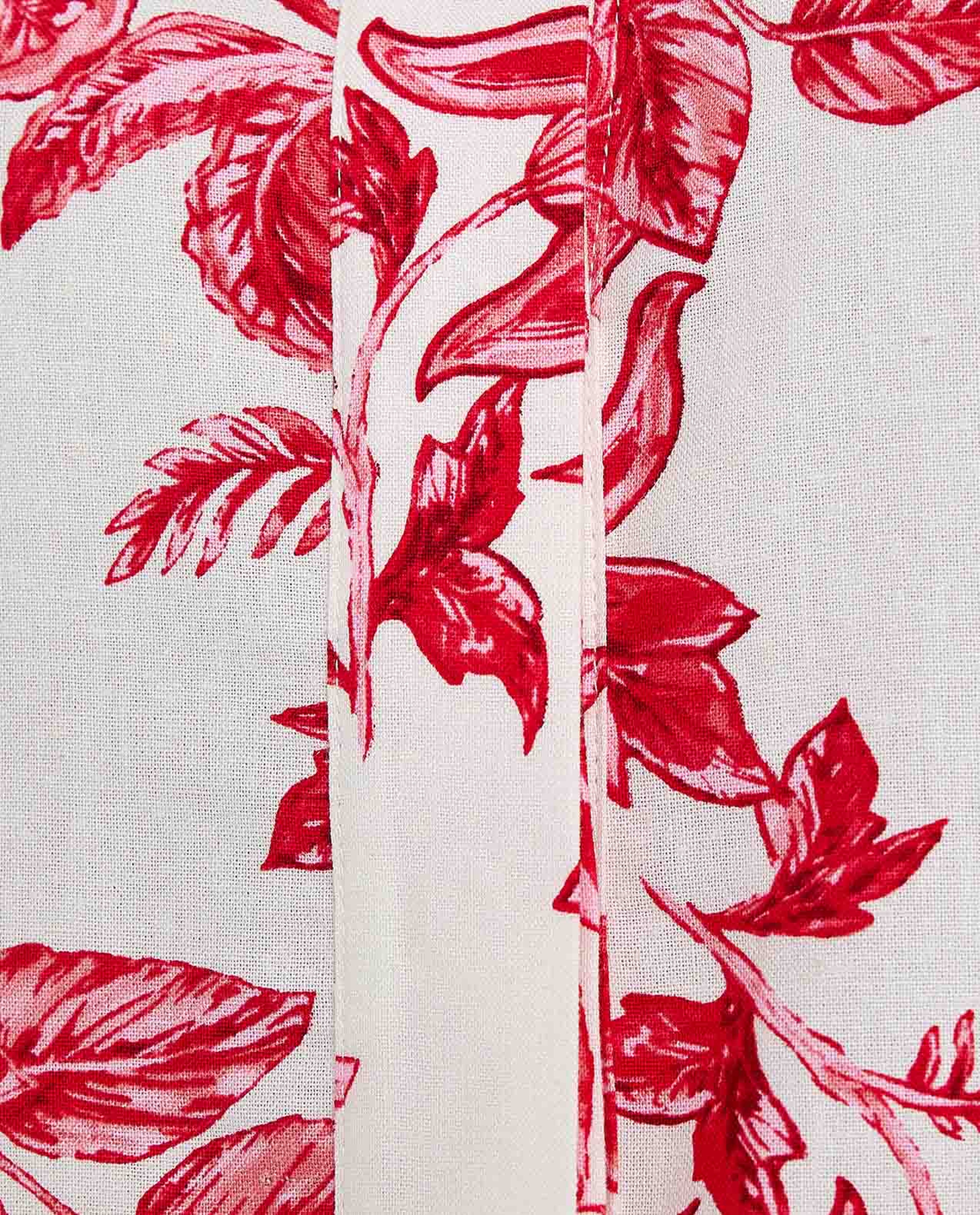 Floral Printed Shirt with Classic Collar and Long Sleeves