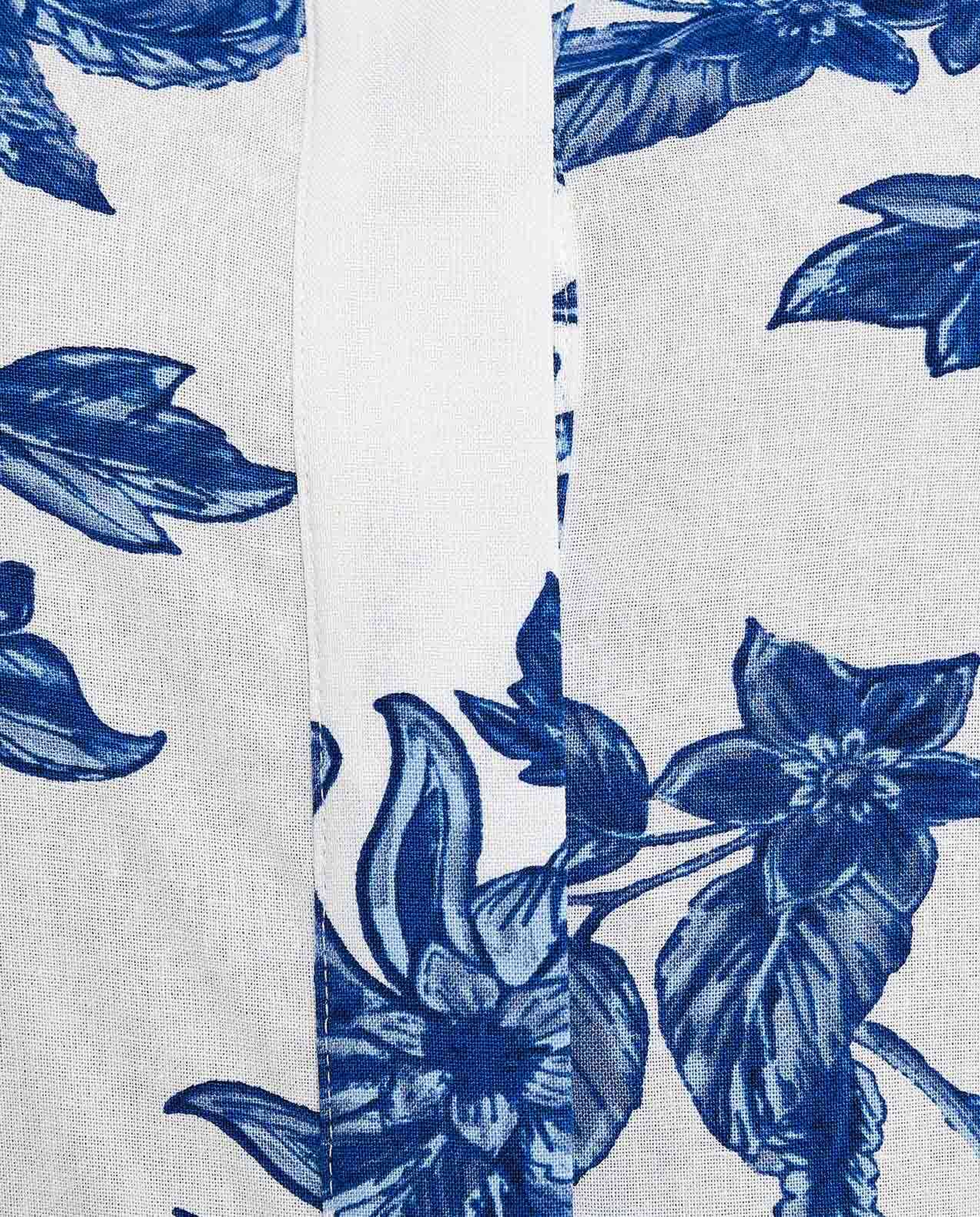 Floral Printed Shirt with Classic Collar and Long Sleeves