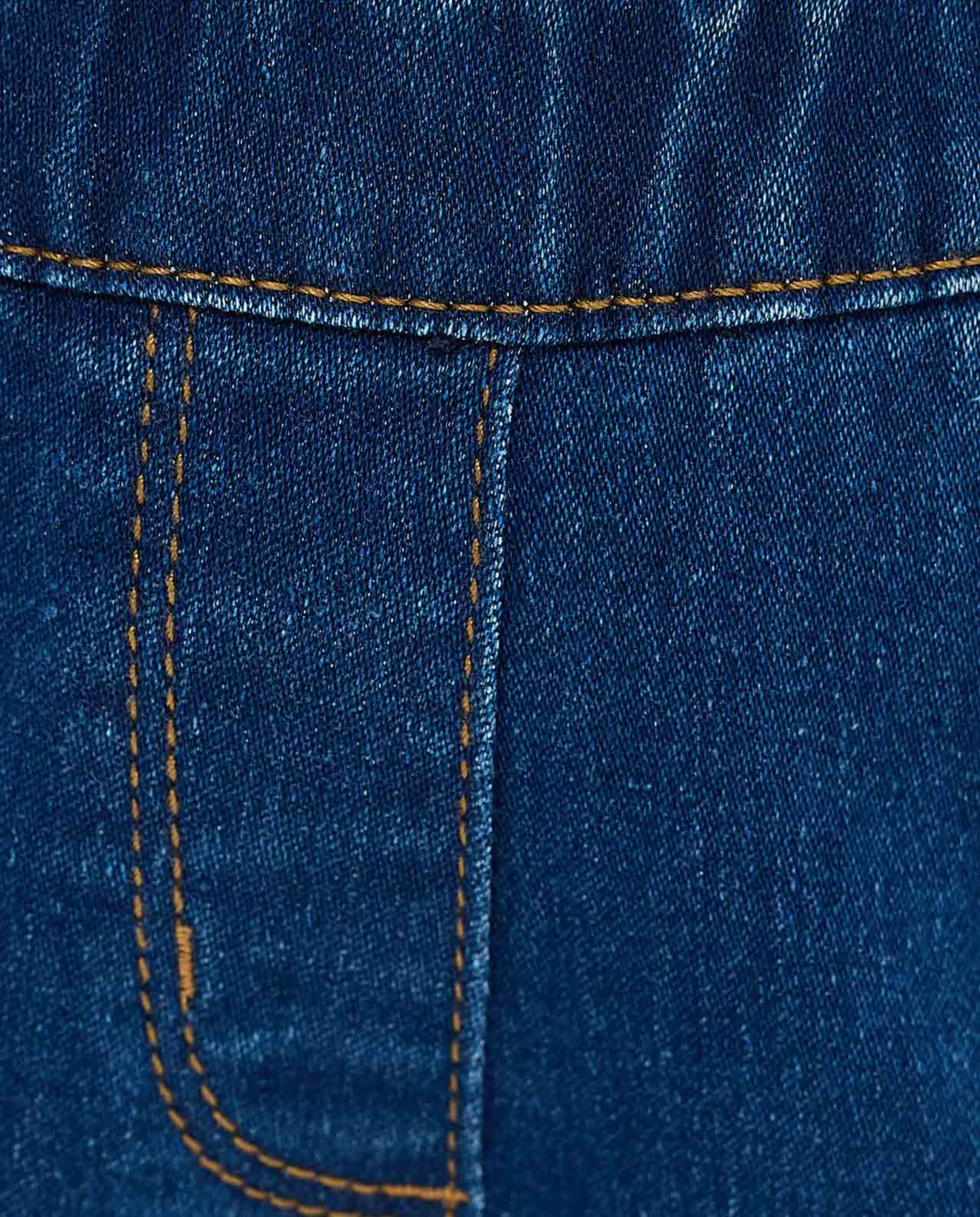 Washed Skinny Fit Jeggings with Elastic Waist