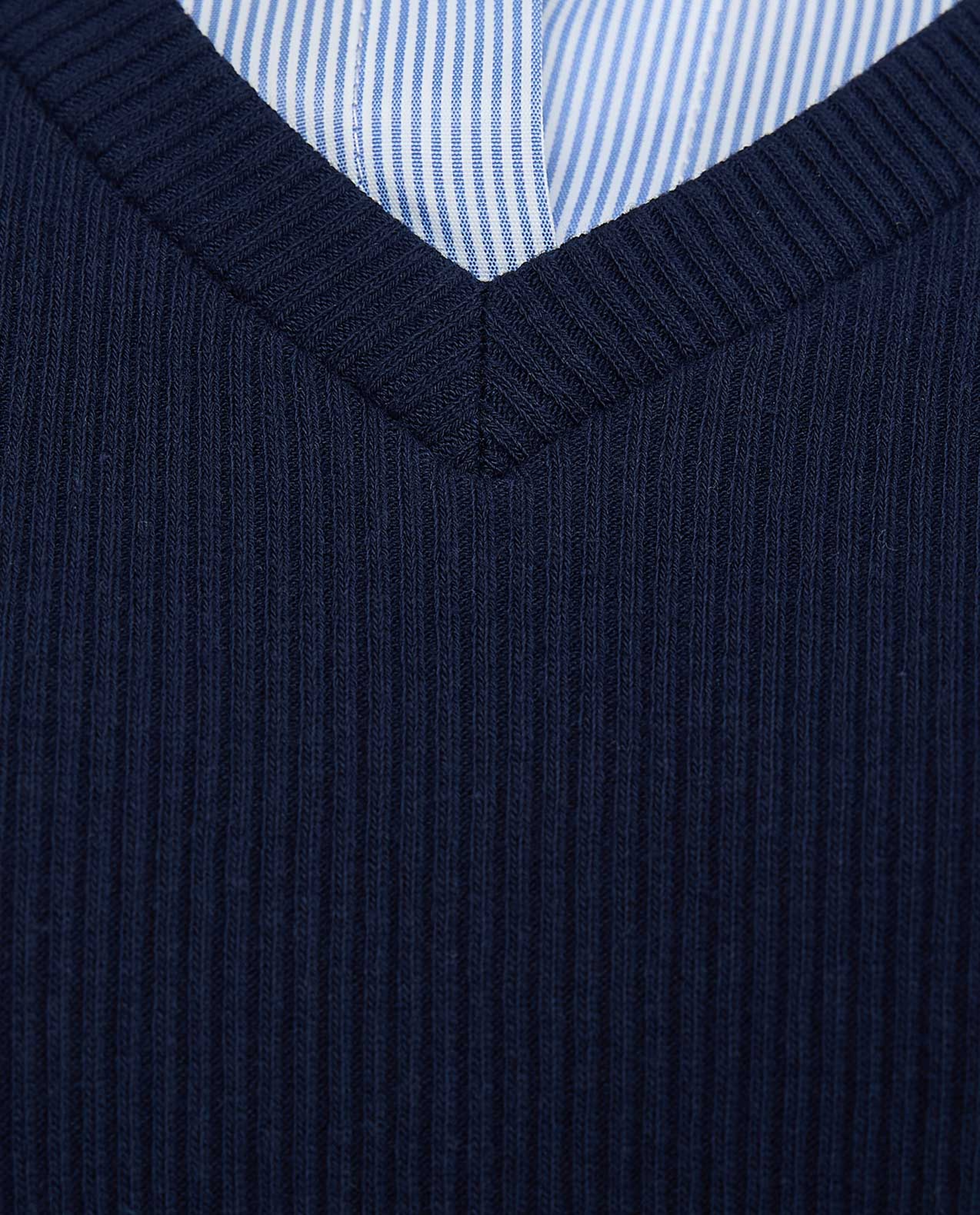 Ribbed Shirt Style Top with Classic Collar and Short Sleeves