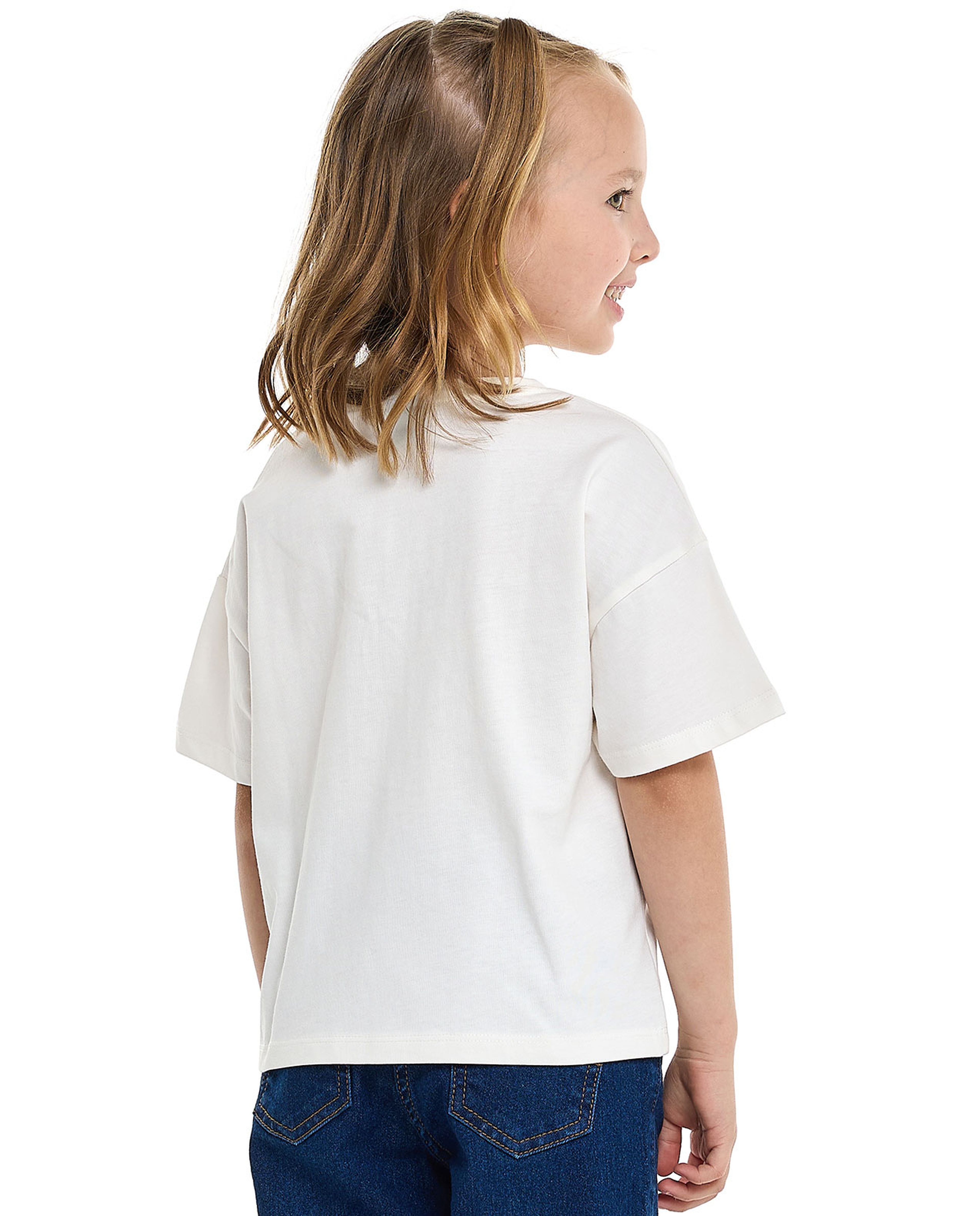 Elsa Printed T-Shirt with Crew Neck and Short Sleeves