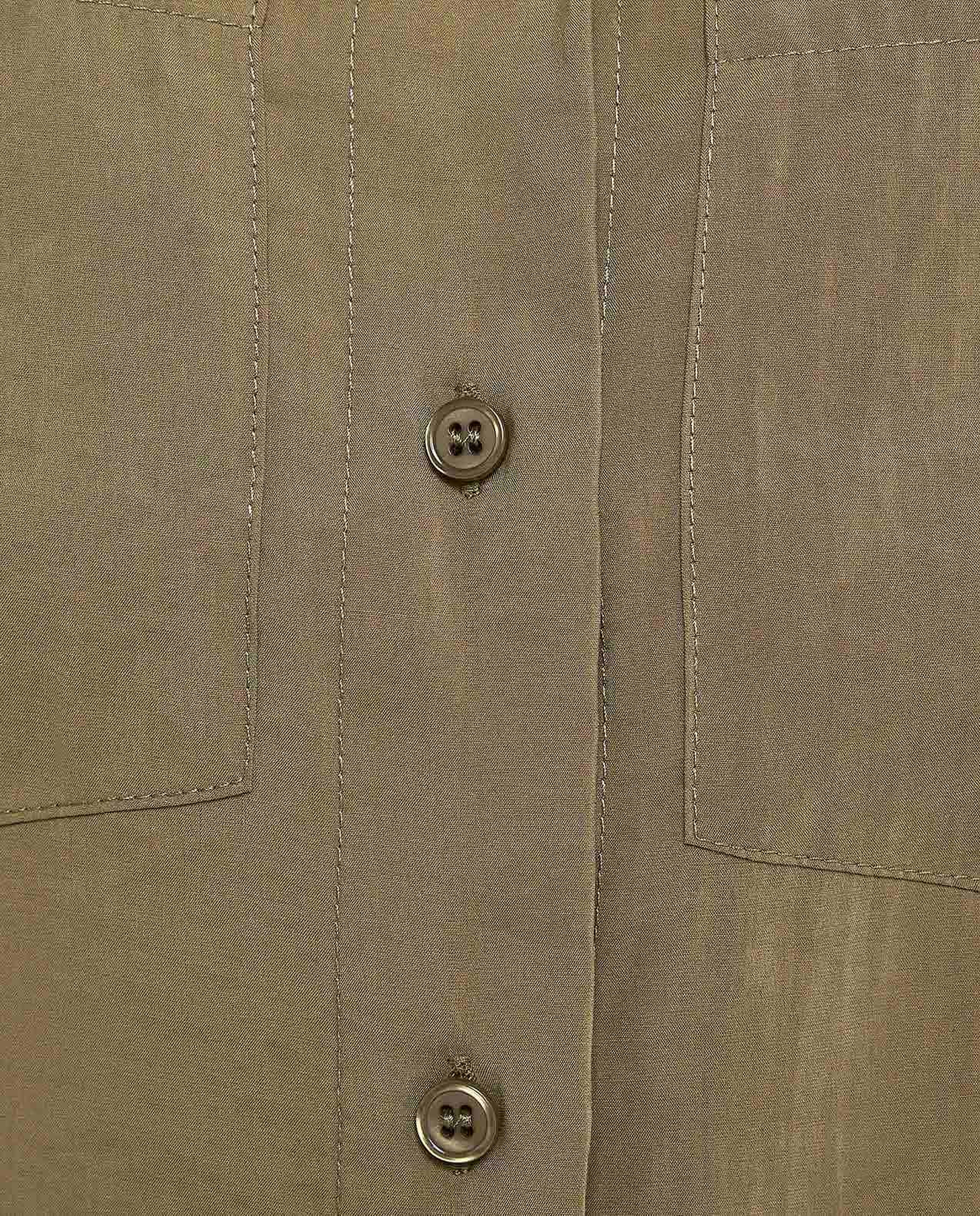 Pocket Detail Shirt with Classic Collar and Short Sleeves