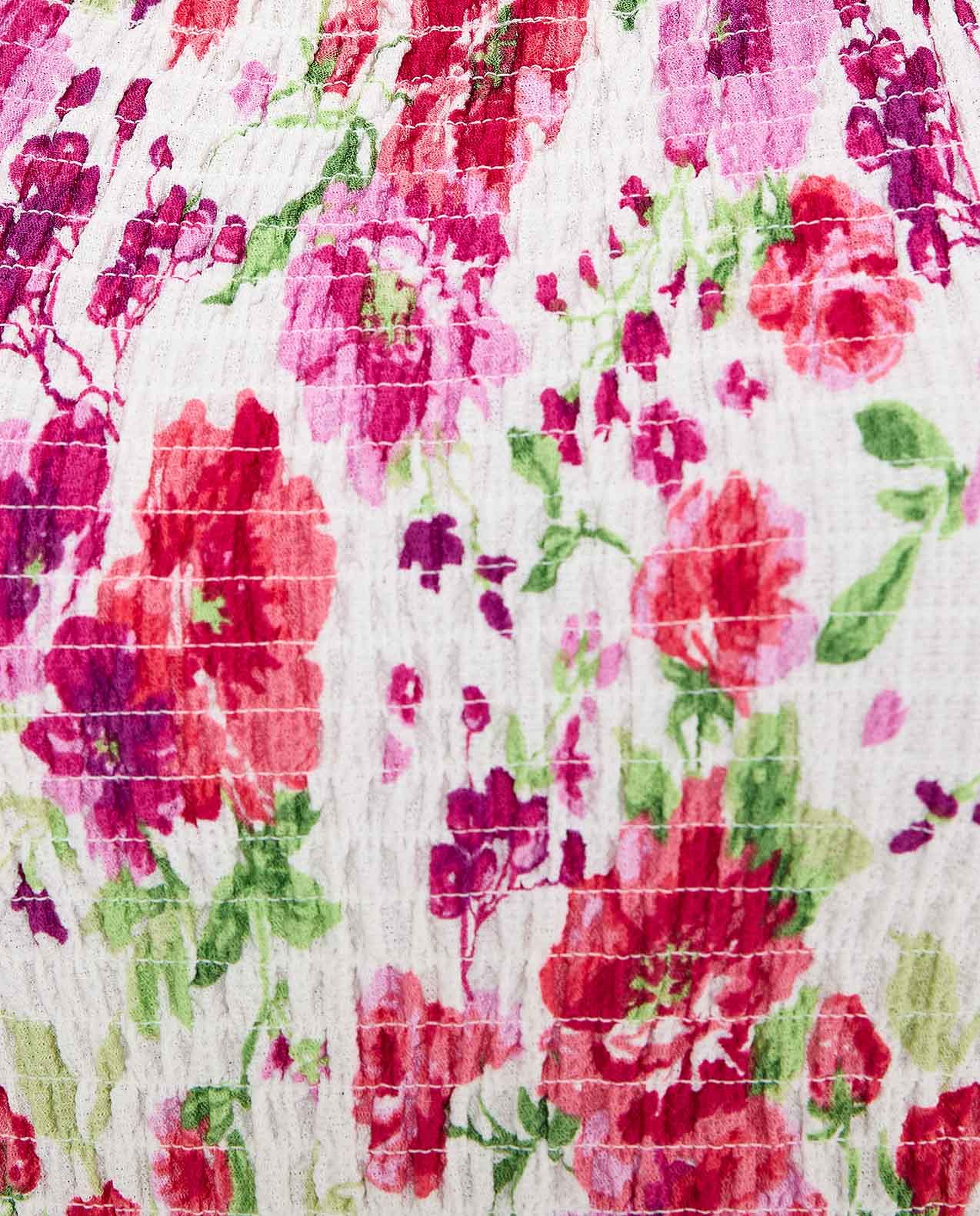 Floral Printed Midi Dress with Square Neck and Puff Sleeves