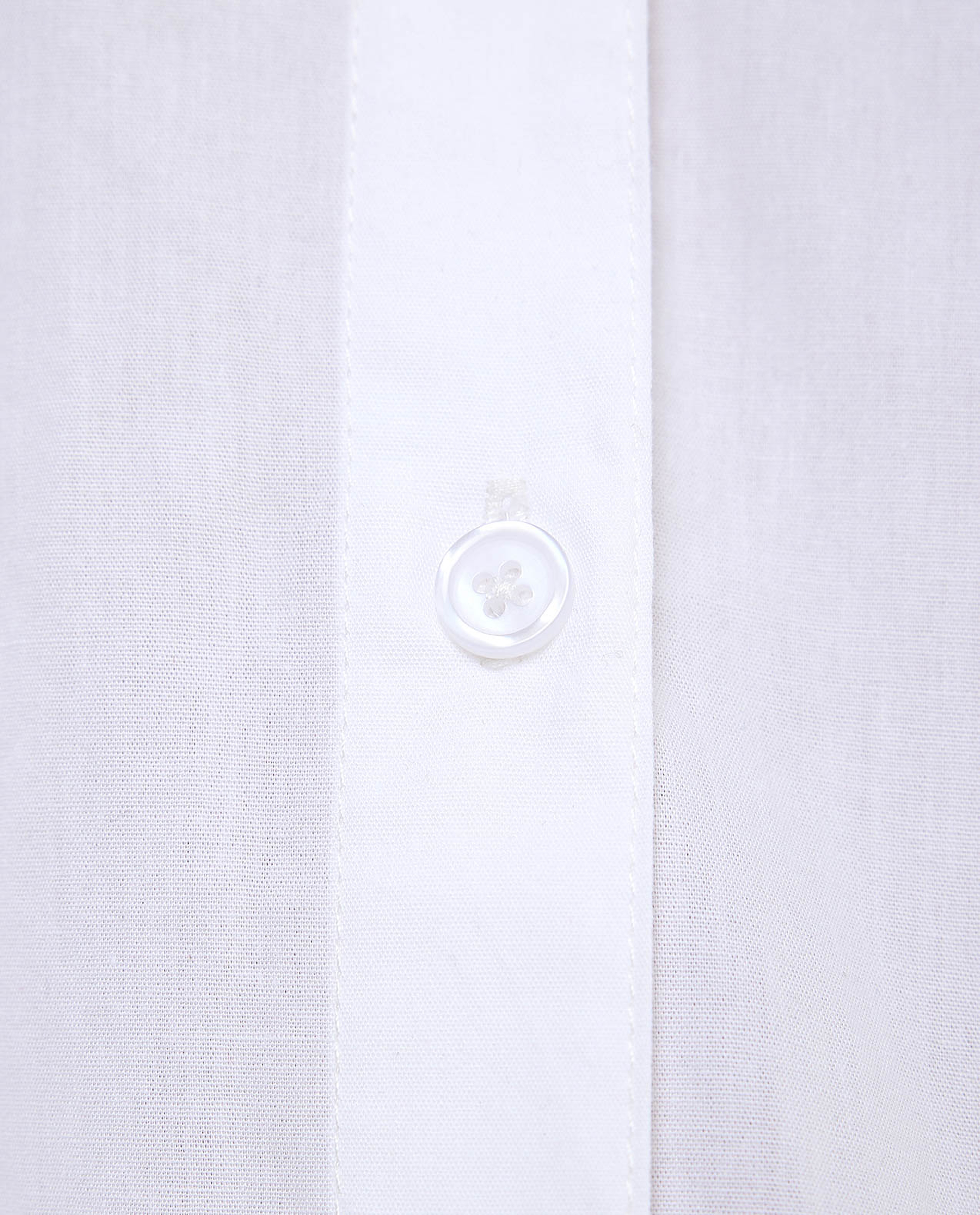 Solid Shirt with Classic Collar and Long Sleeves