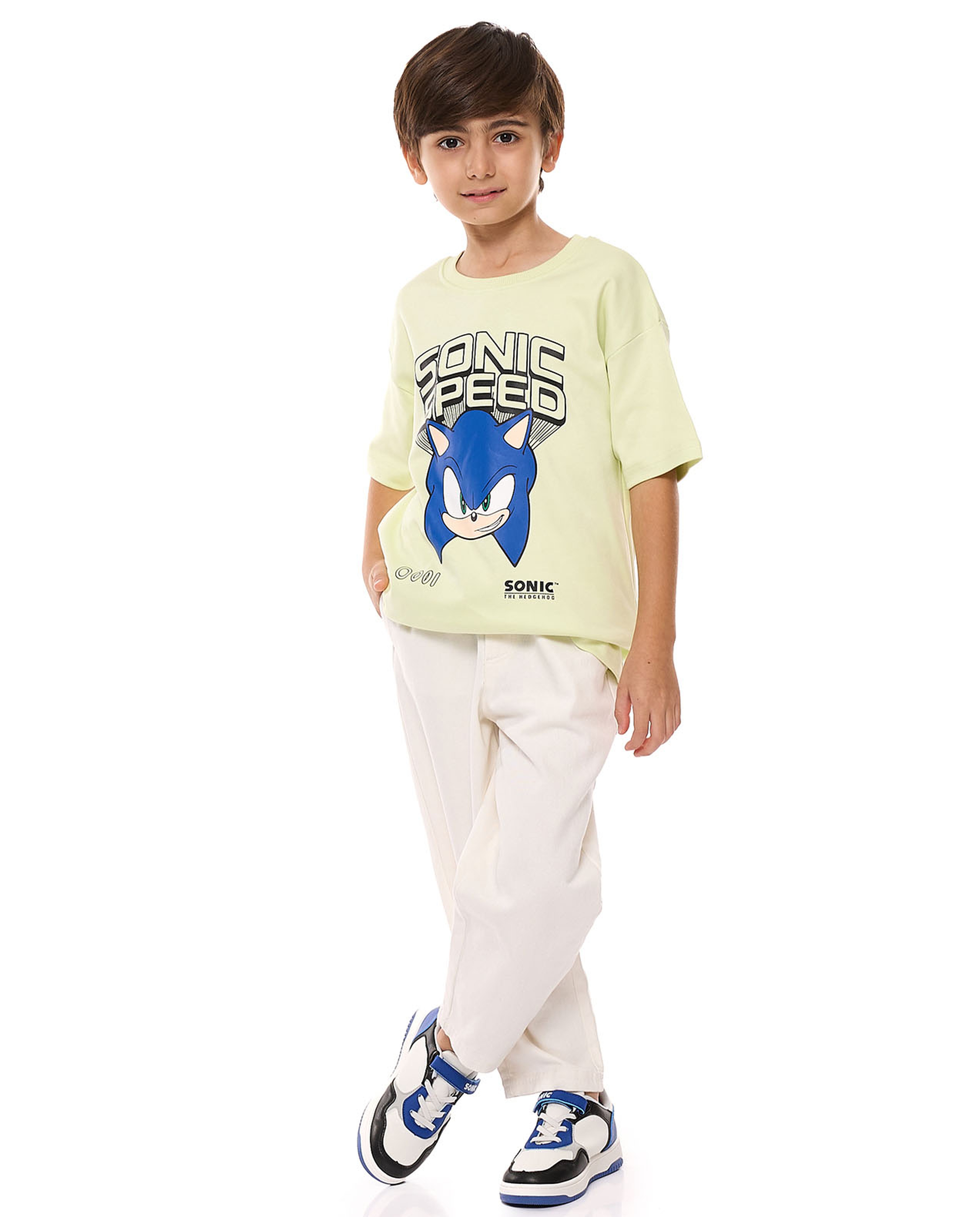 Solid Relaxed Fit Pants with Elastic Waist