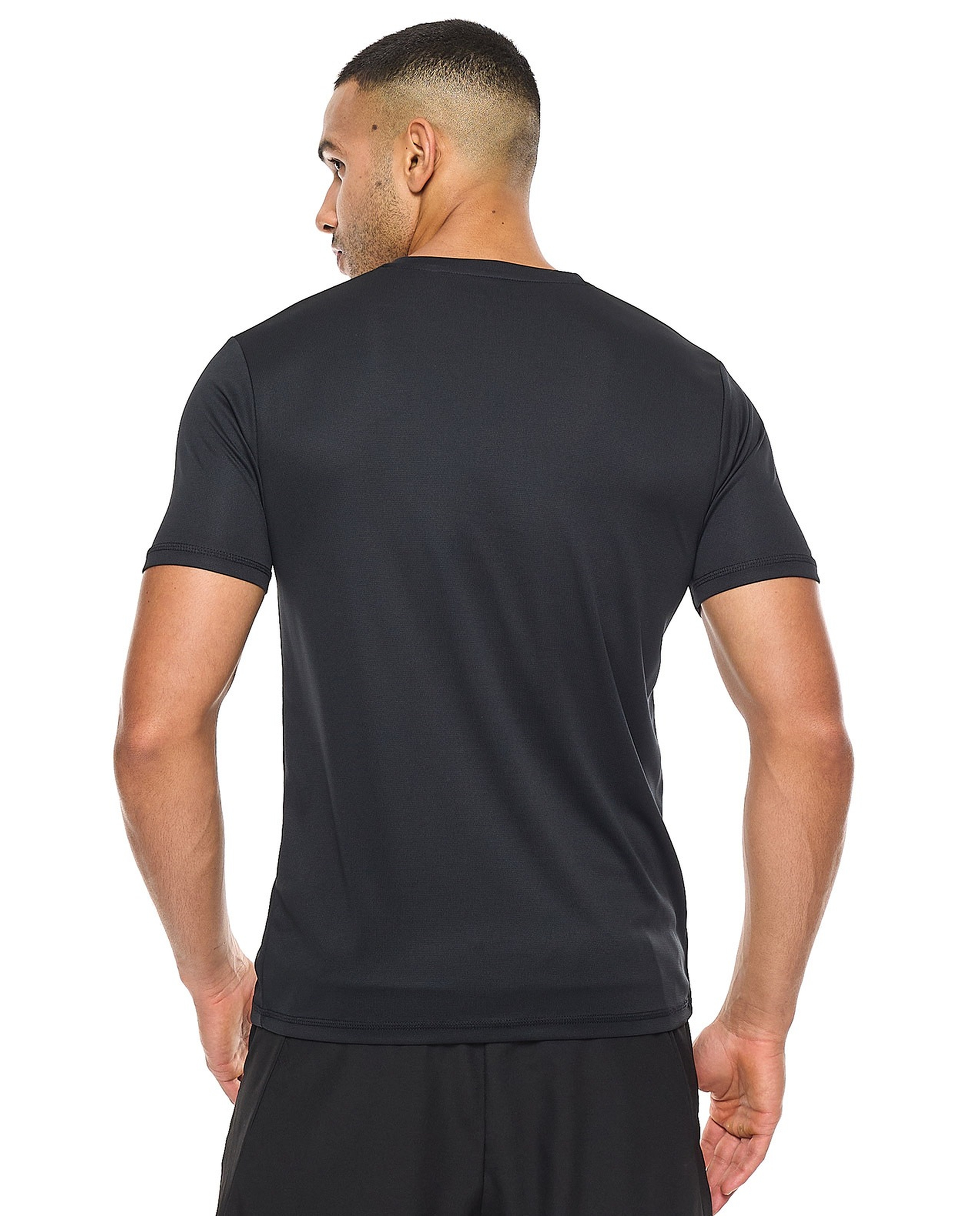 Printed Active T-Shirt with Crew Neck and Short Sleeves