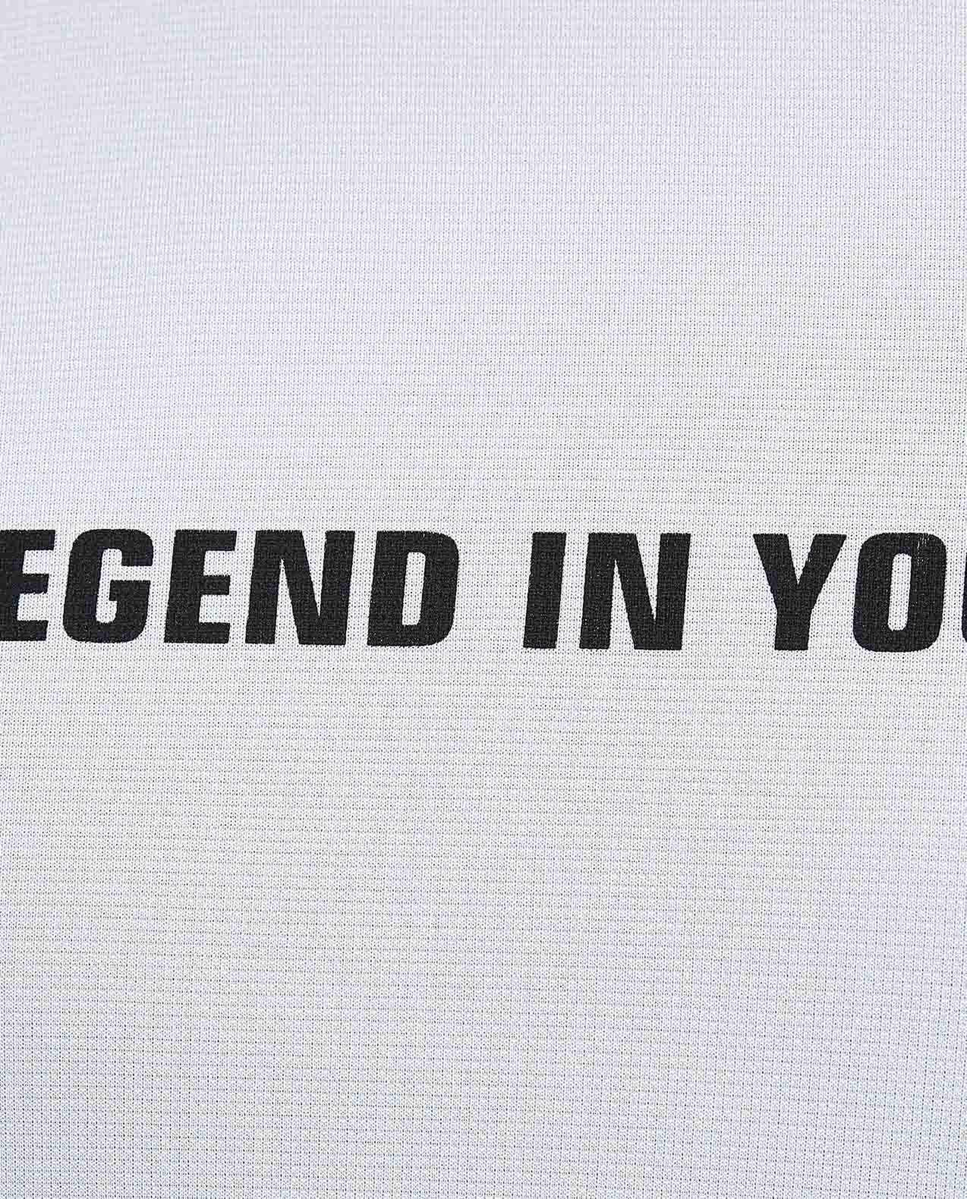 Printed Active T-Shirt with Crew Neck and Short Sleeves