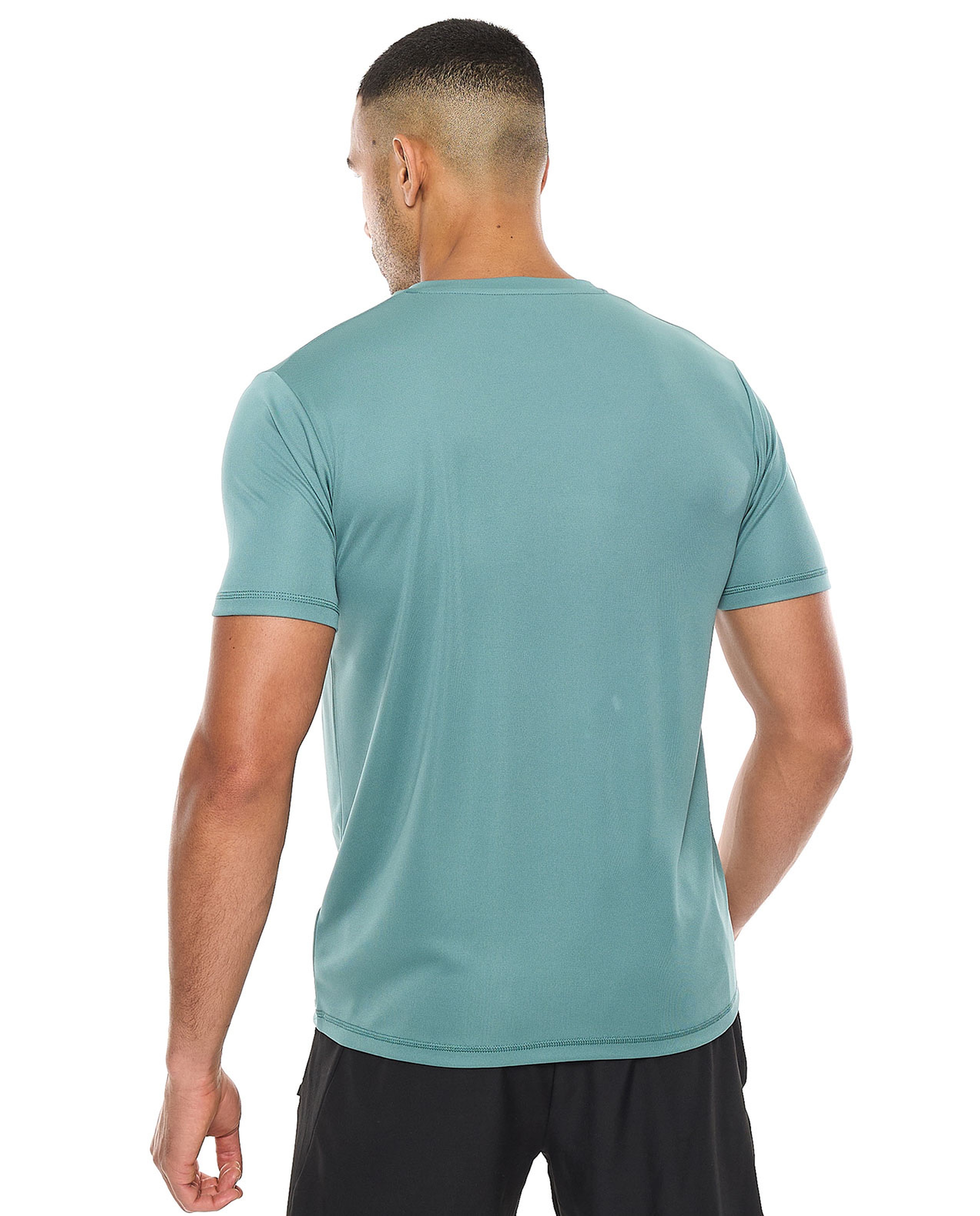 Printed Active T-Shirt with Crew Neck and Short Sleeves