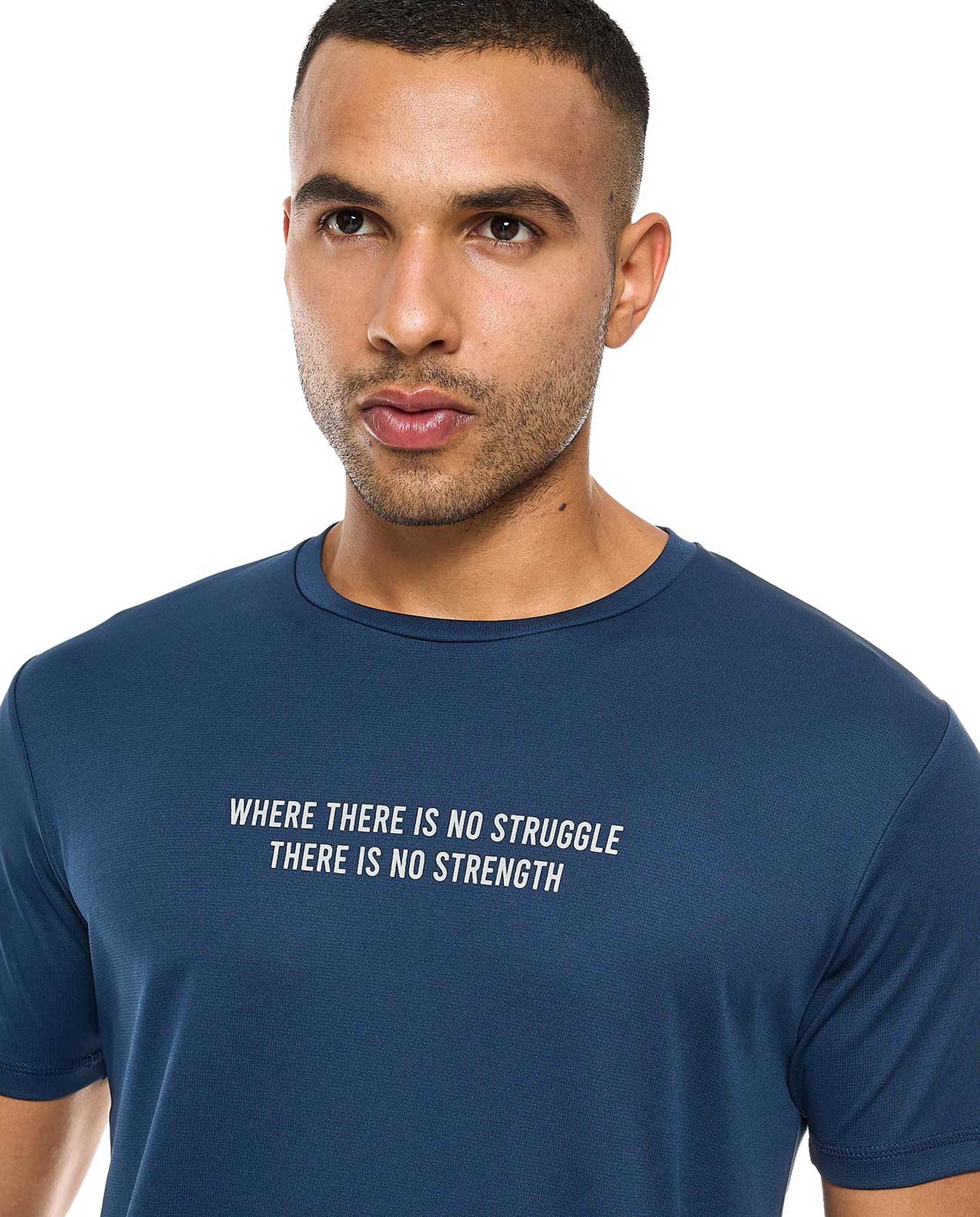 Printed Active T-Shirt with Crew Neck and Short Sleeves