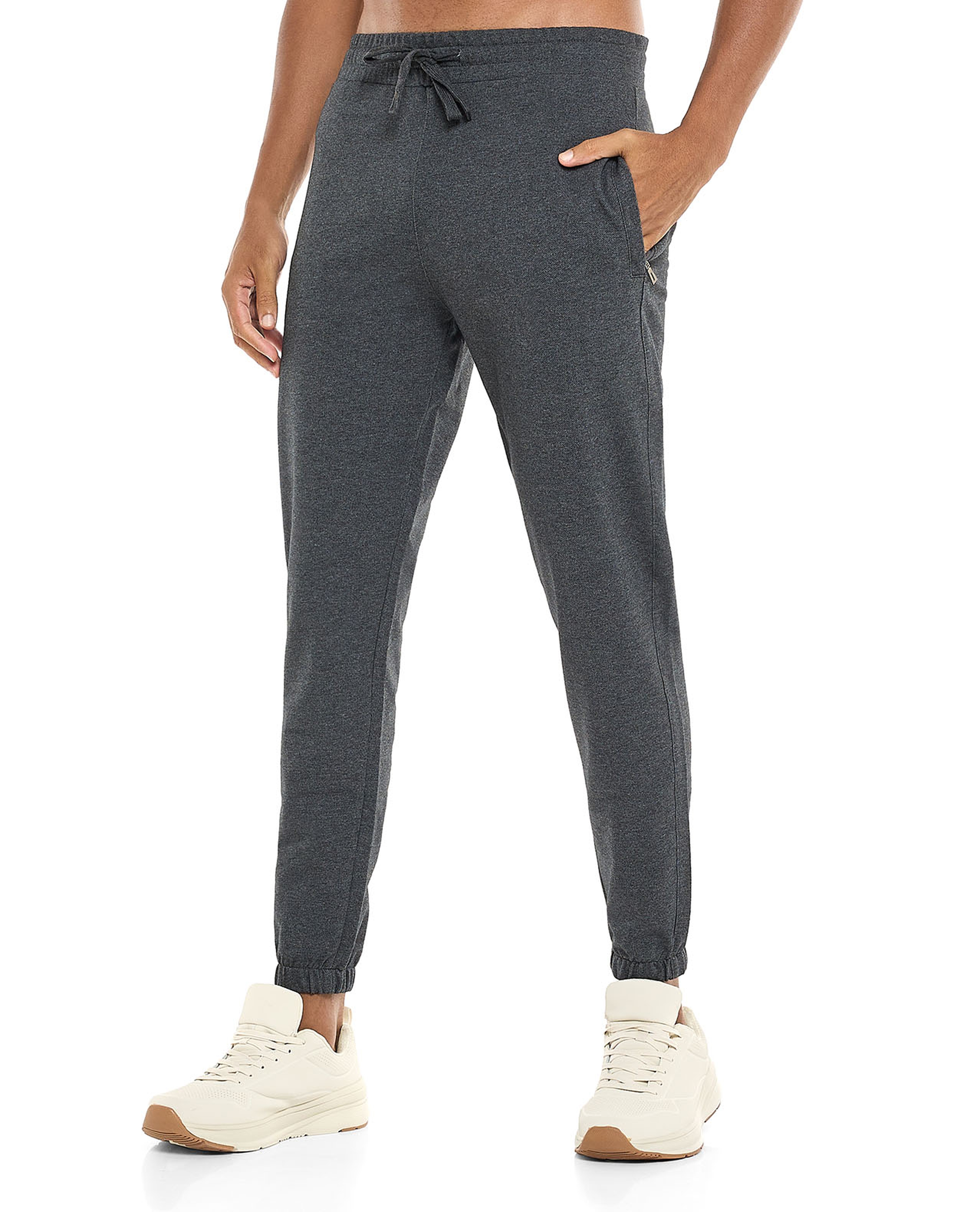Textured Joggers with Drawstring Waist