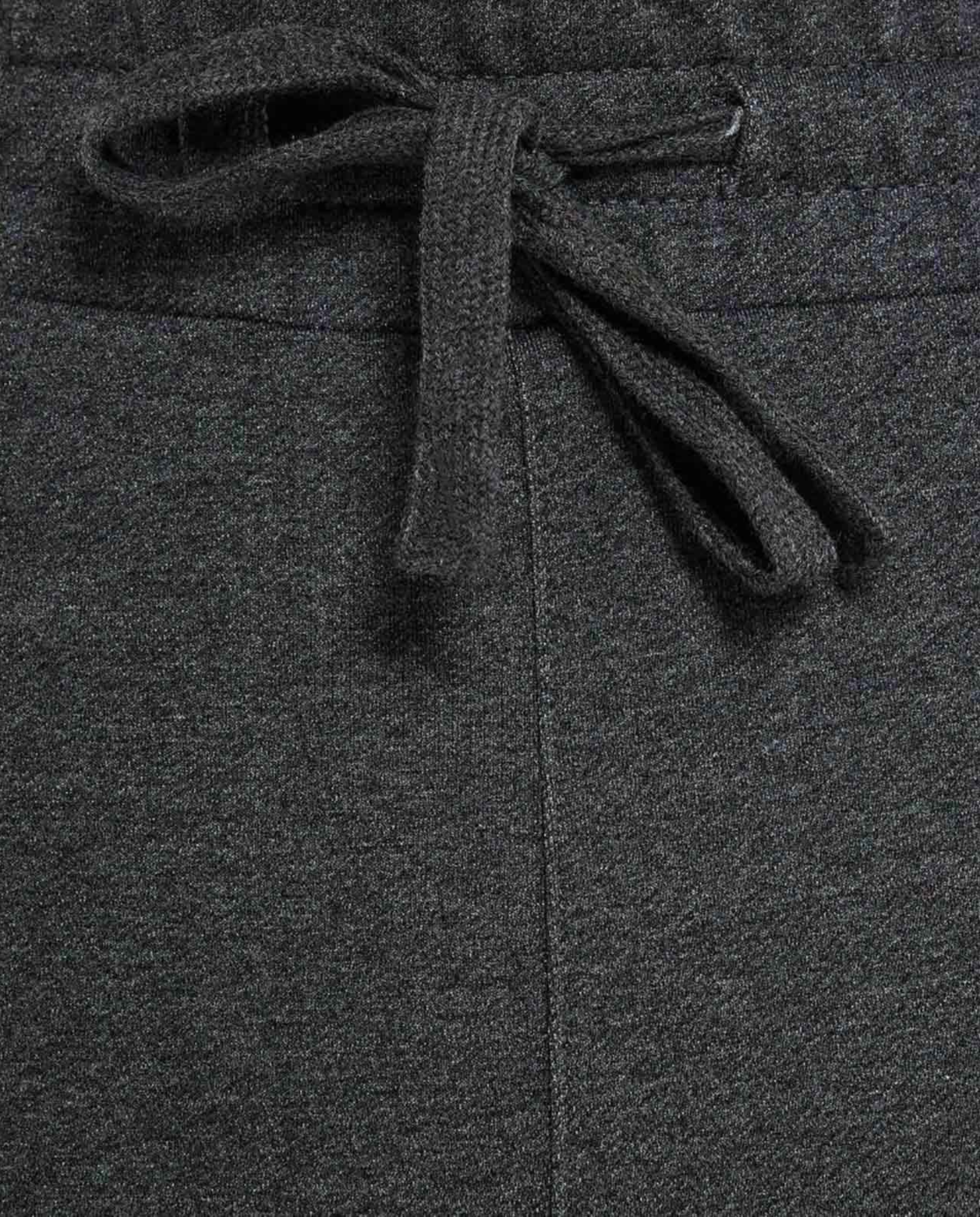 Textured Joggers with Drawstring Waist