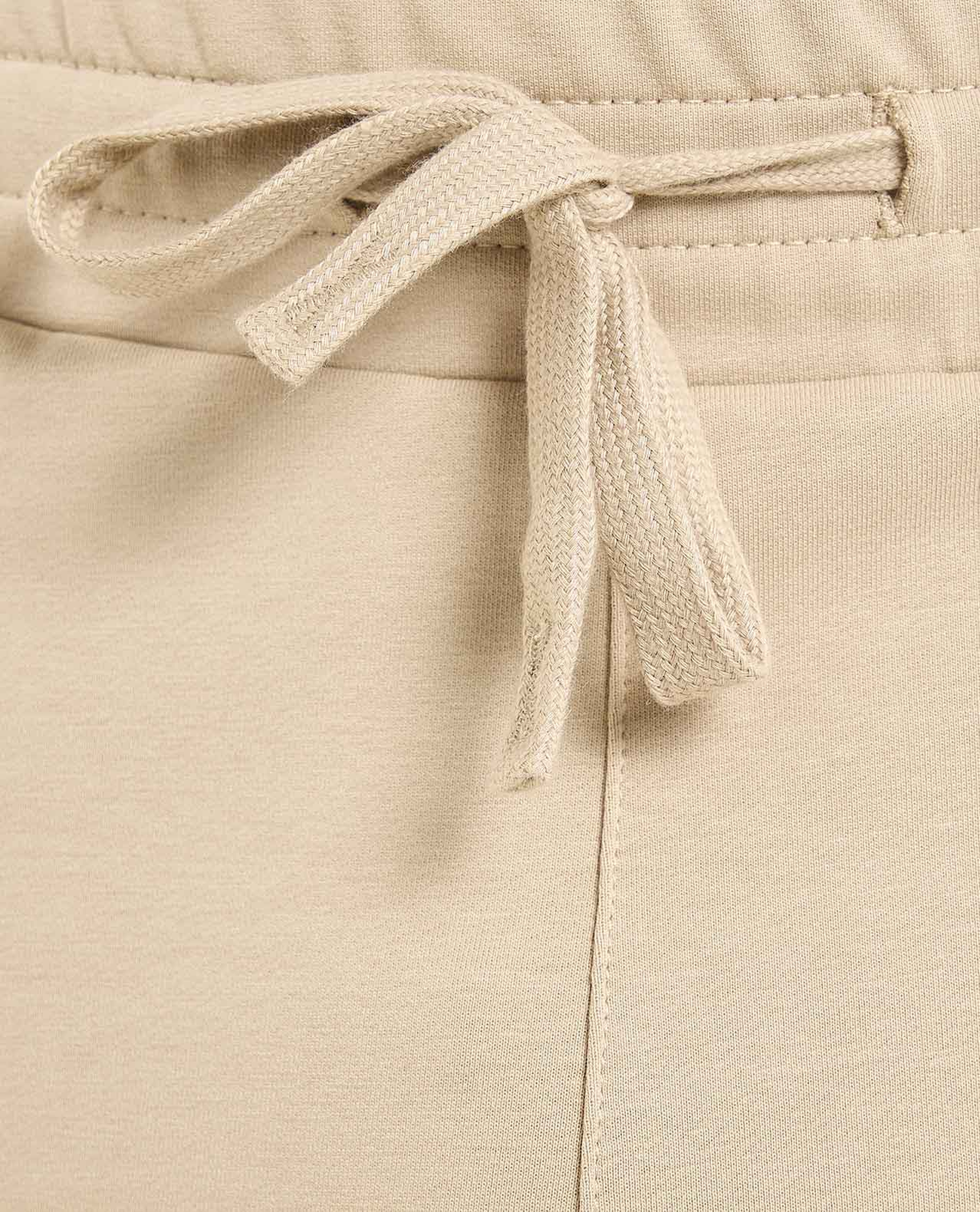 Solid Joggers with Drawstring Waist