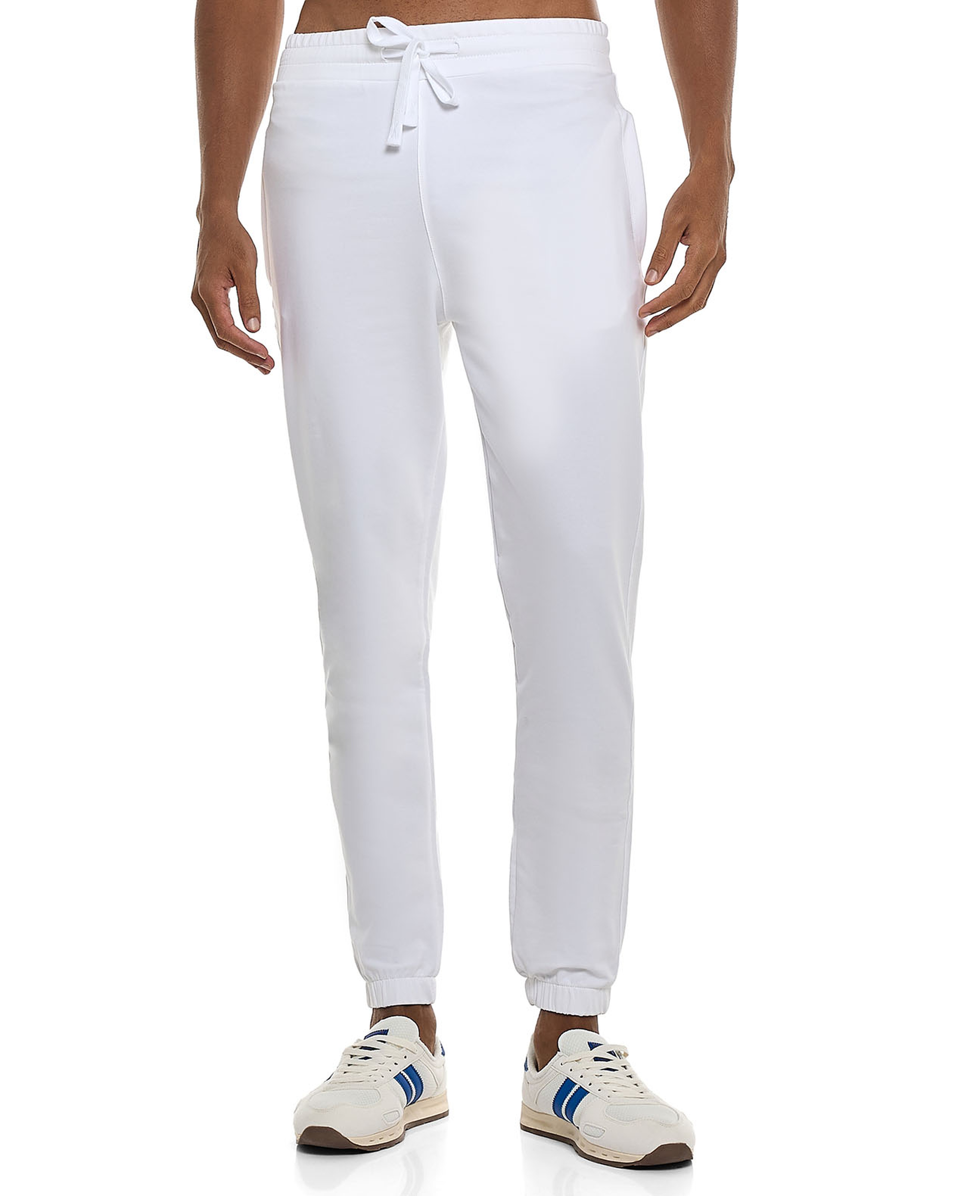 Solid Joggers with Drawstring Waist