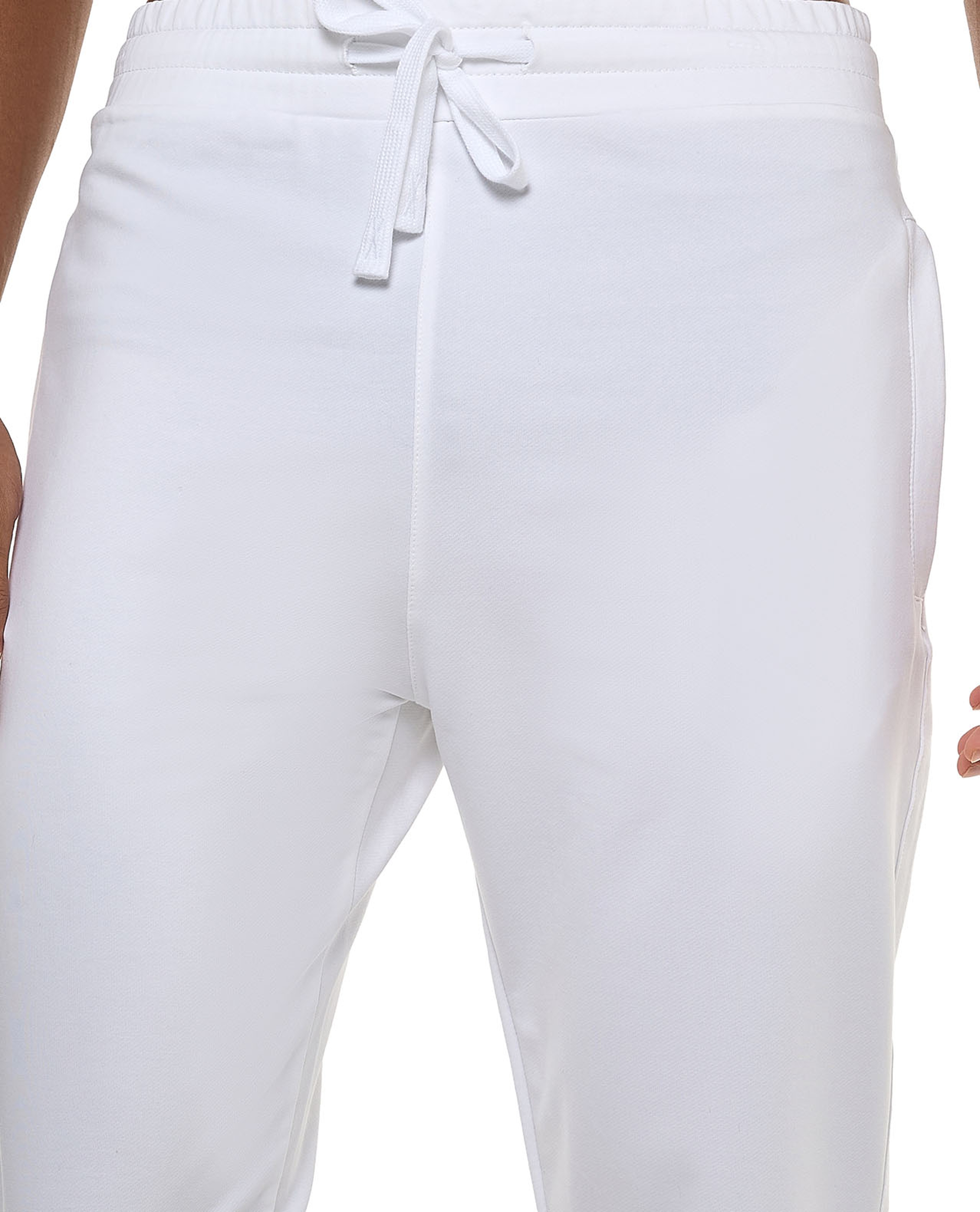 Solid Joggers with Drawstring Waist