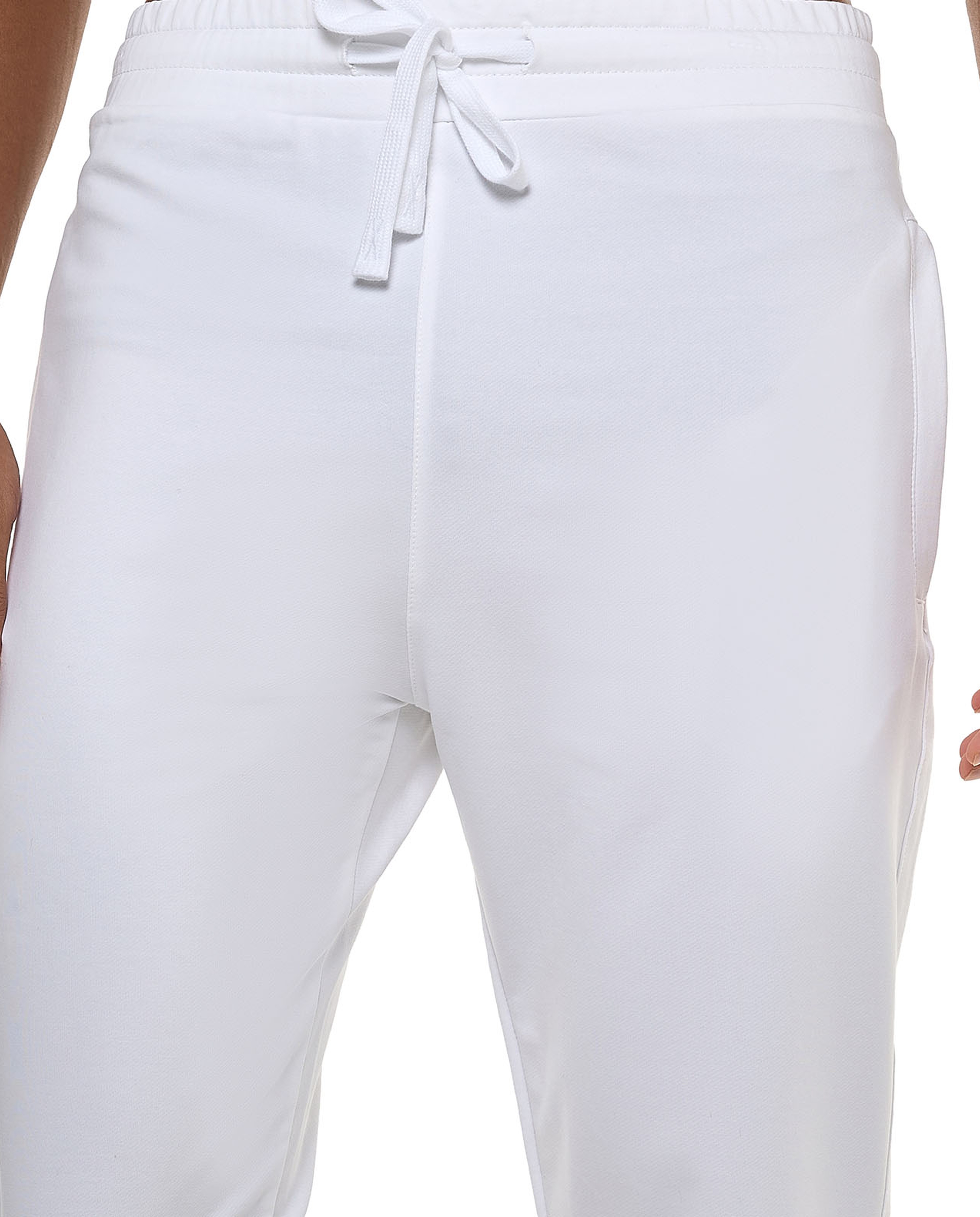 Solid Joggers with Drawstring Waist