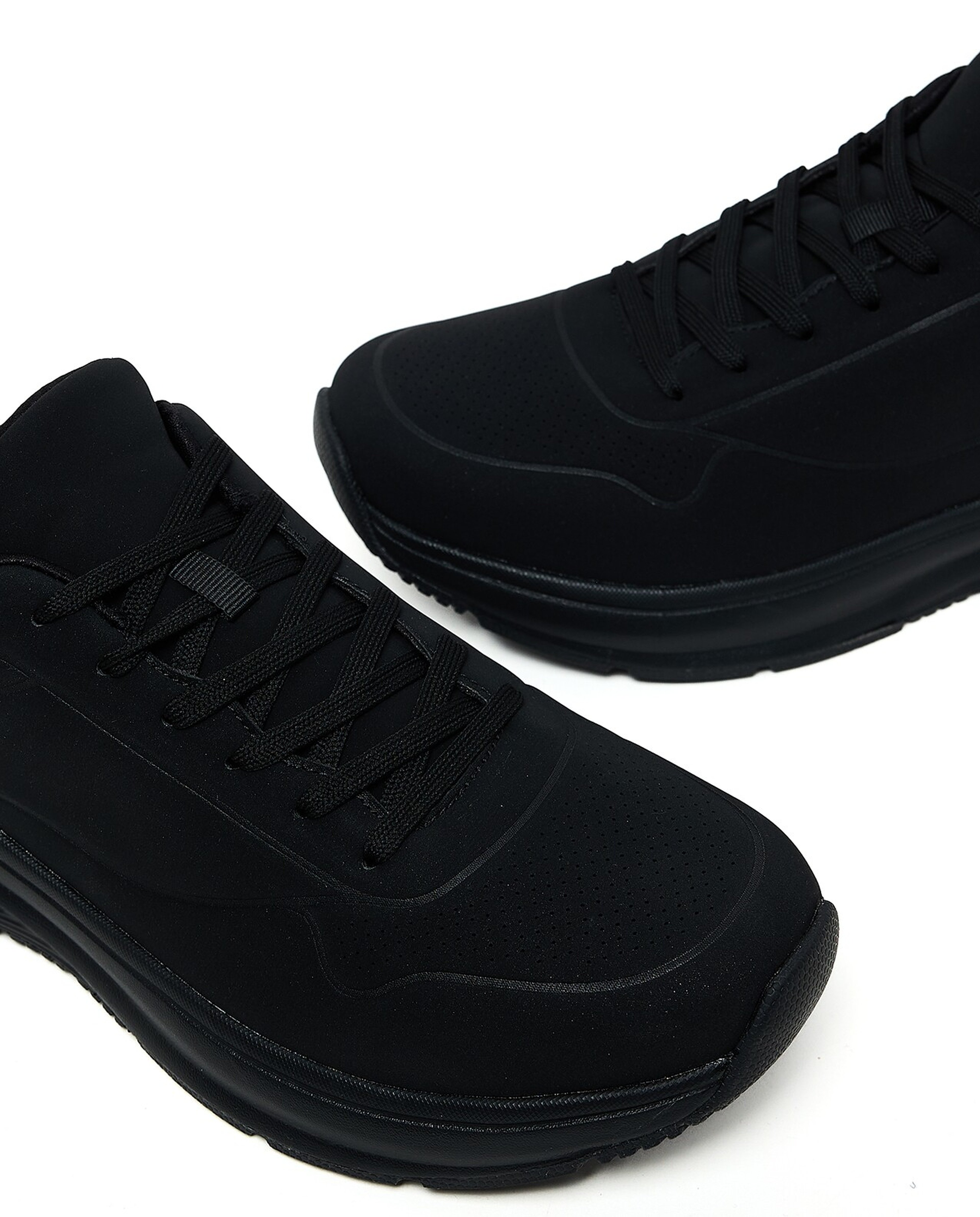 Solid Lace Up Sneakers