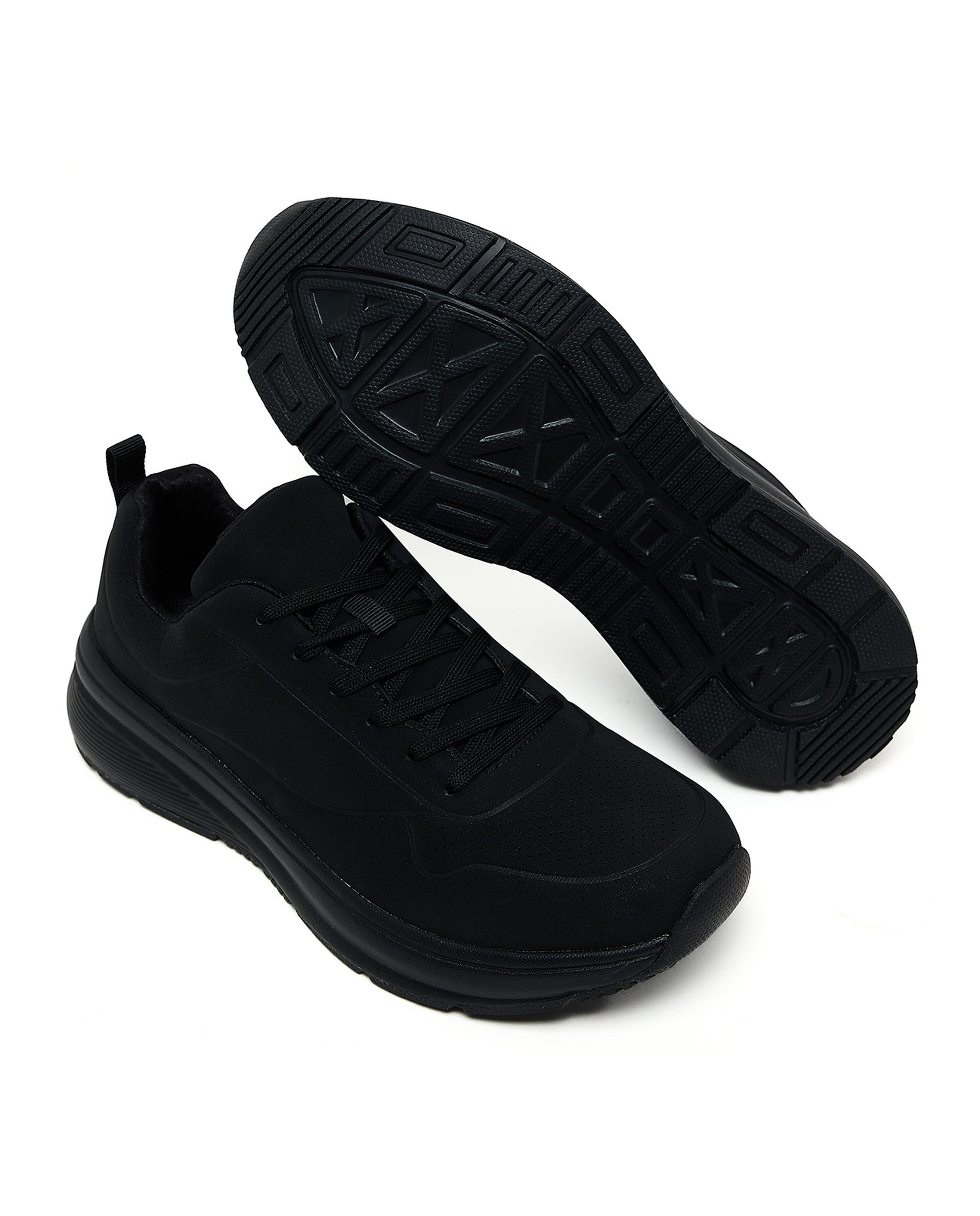 Solid Lace Up Sneakers