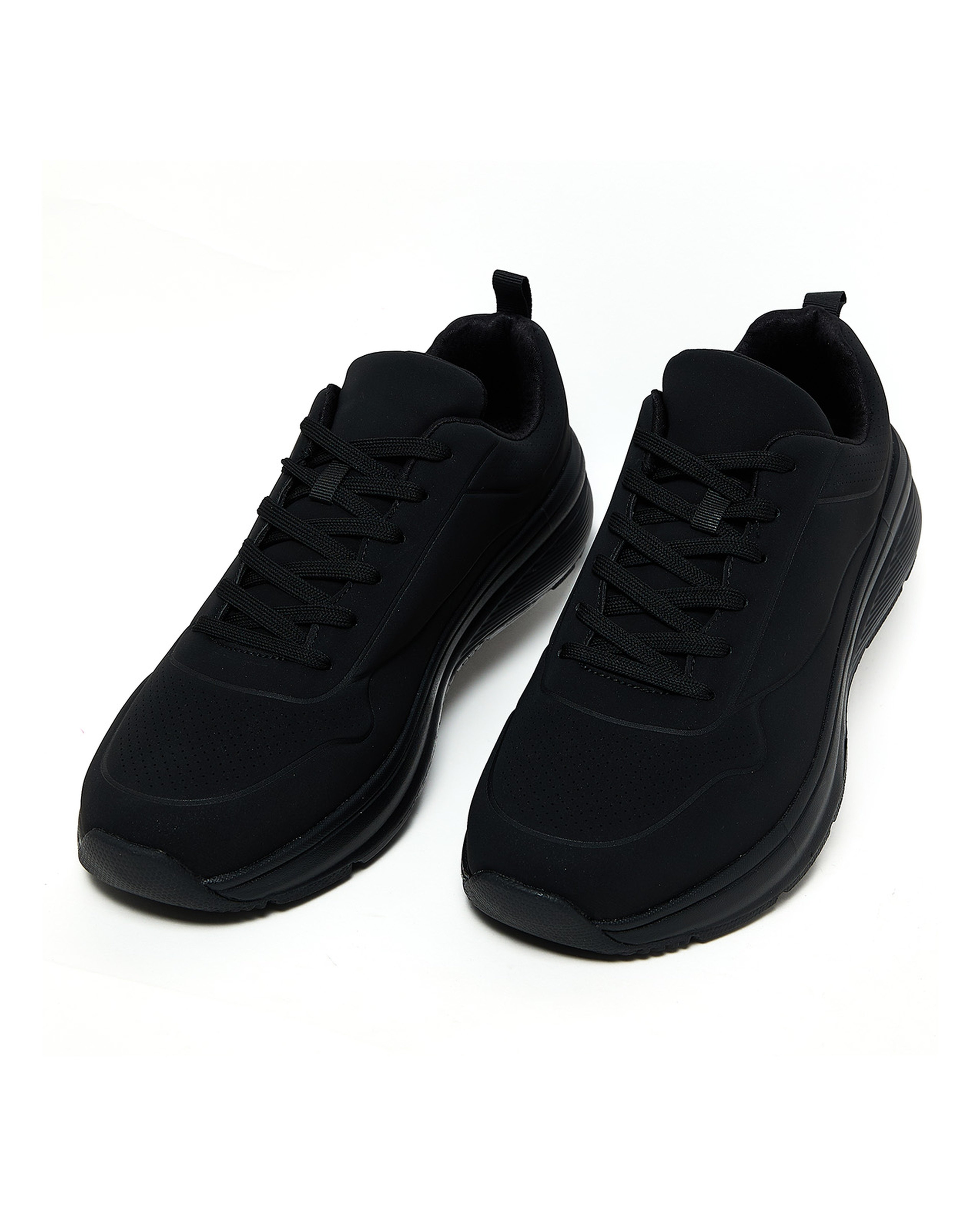 Solid Lace Up Sneakers