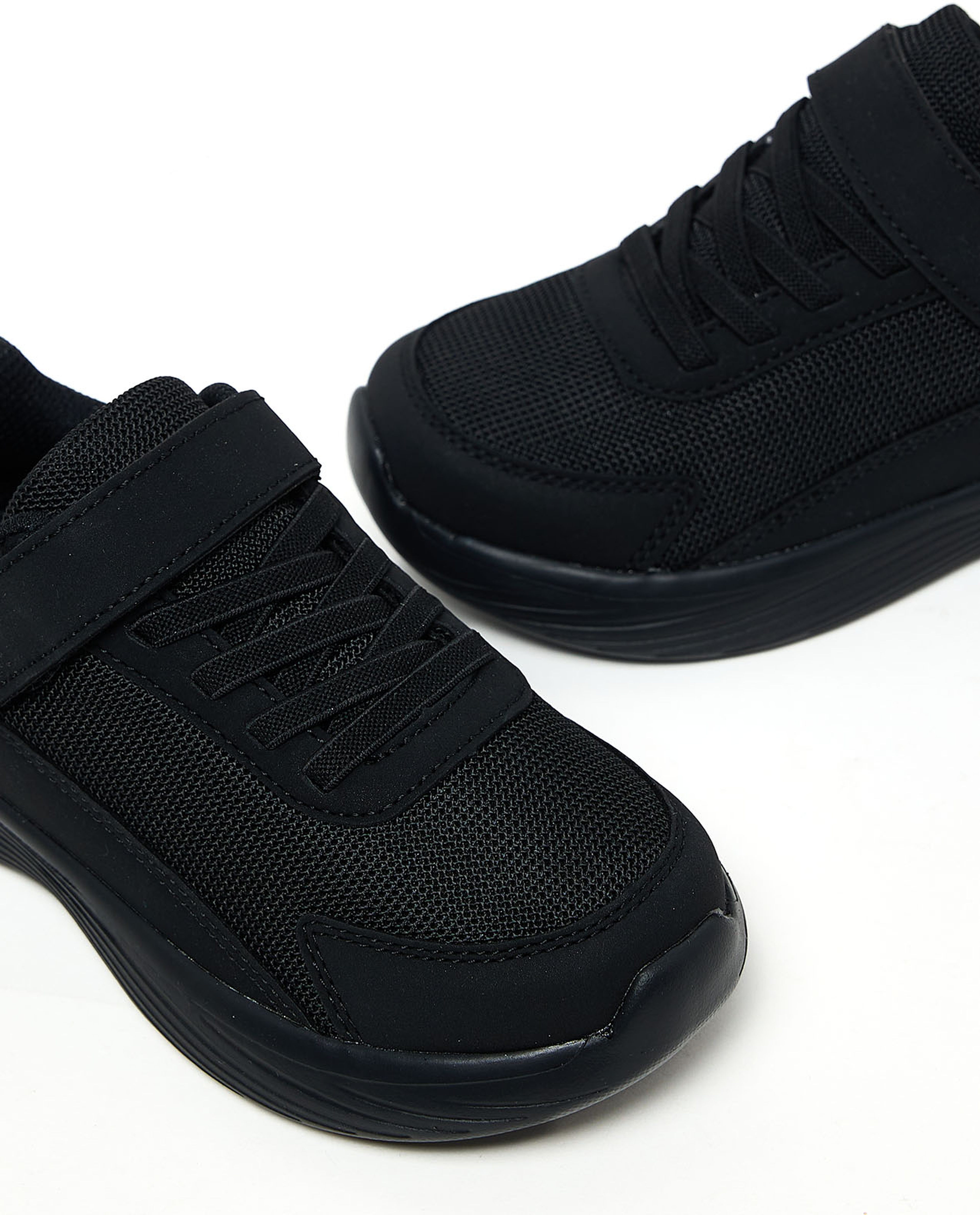 Solid Velcro School Shoes