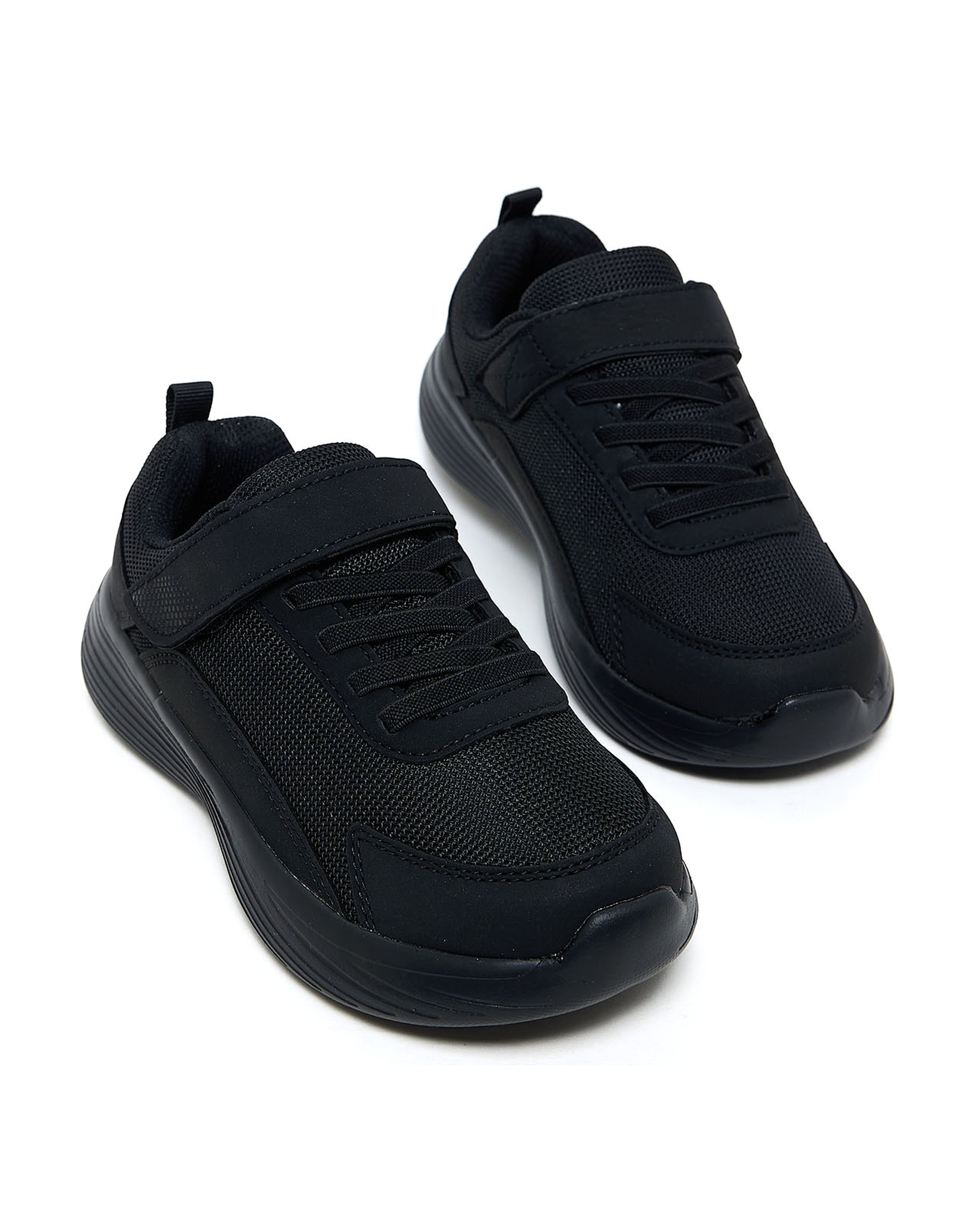 Solid Velcro School Shoes