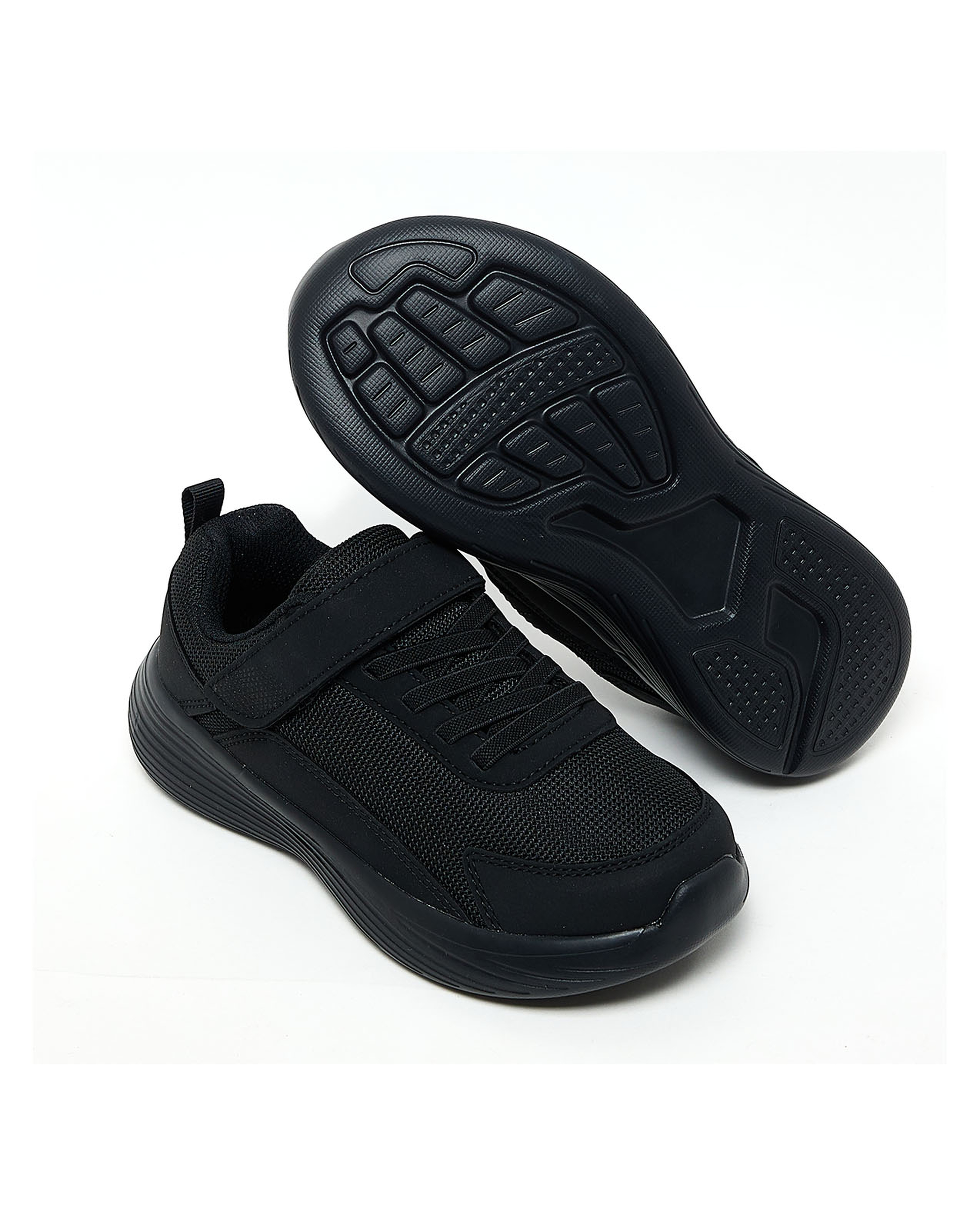 Solid Velcro School Shoes
