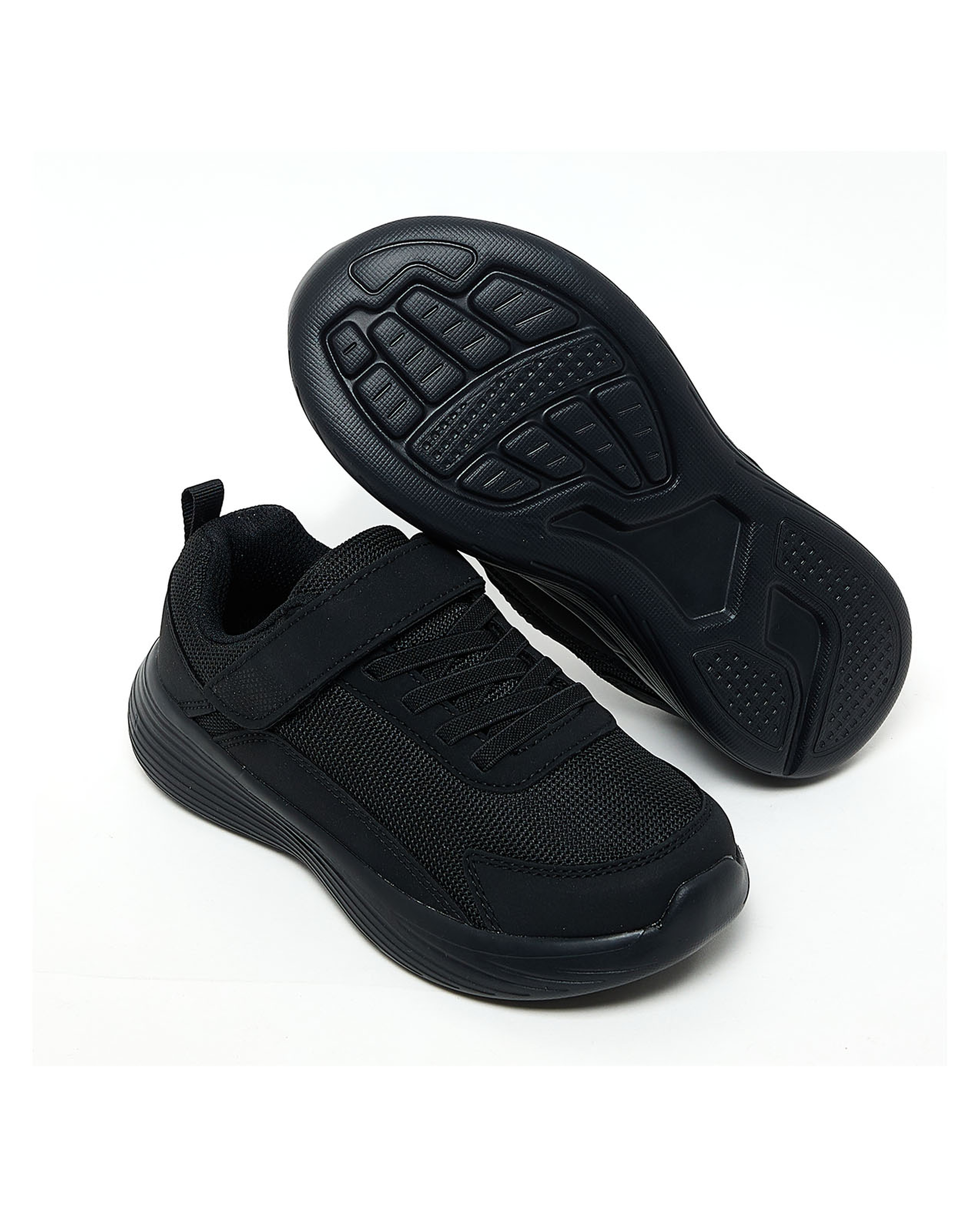 Solid Velcro School Shoes
