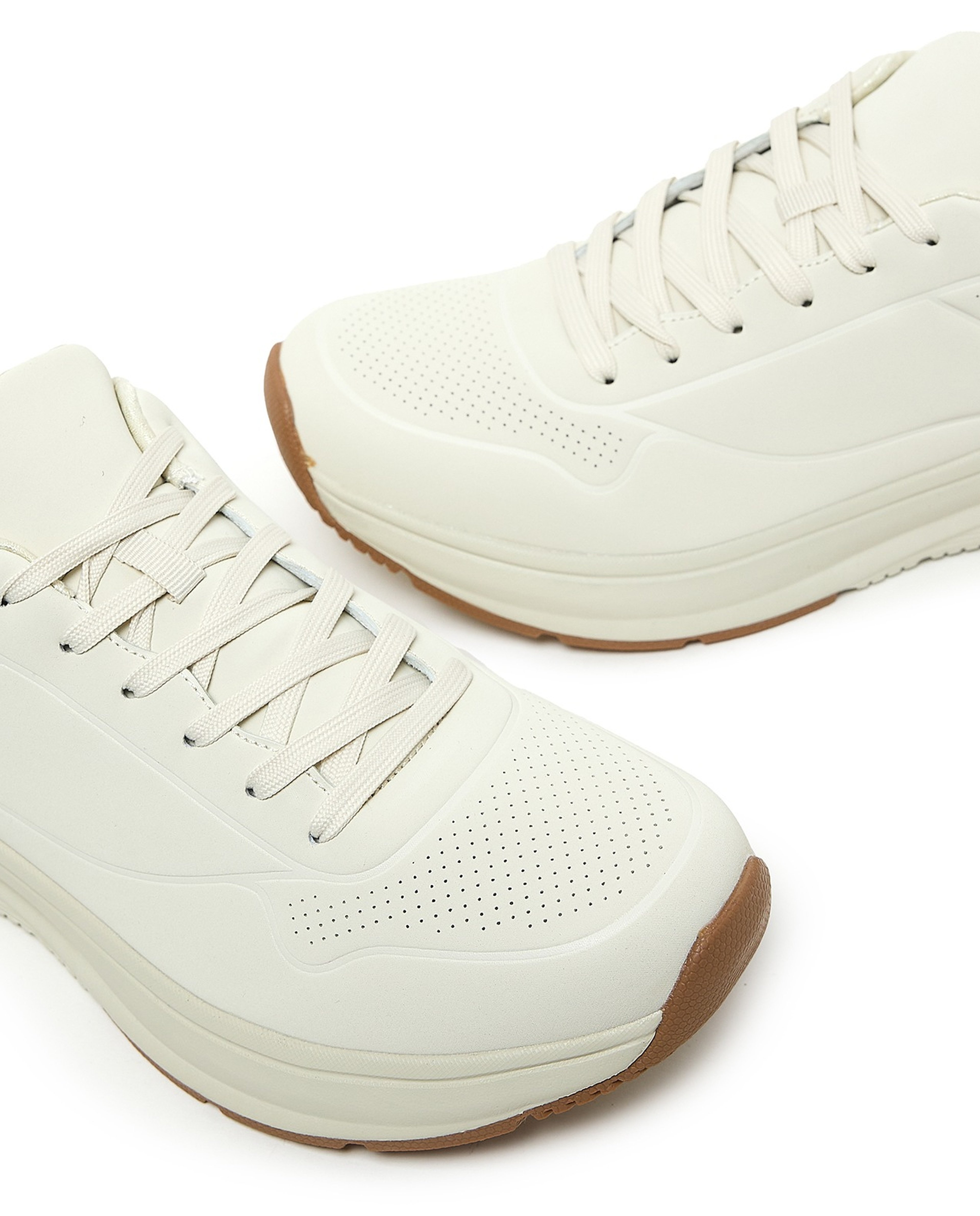 Solid Lace Up Sneakers