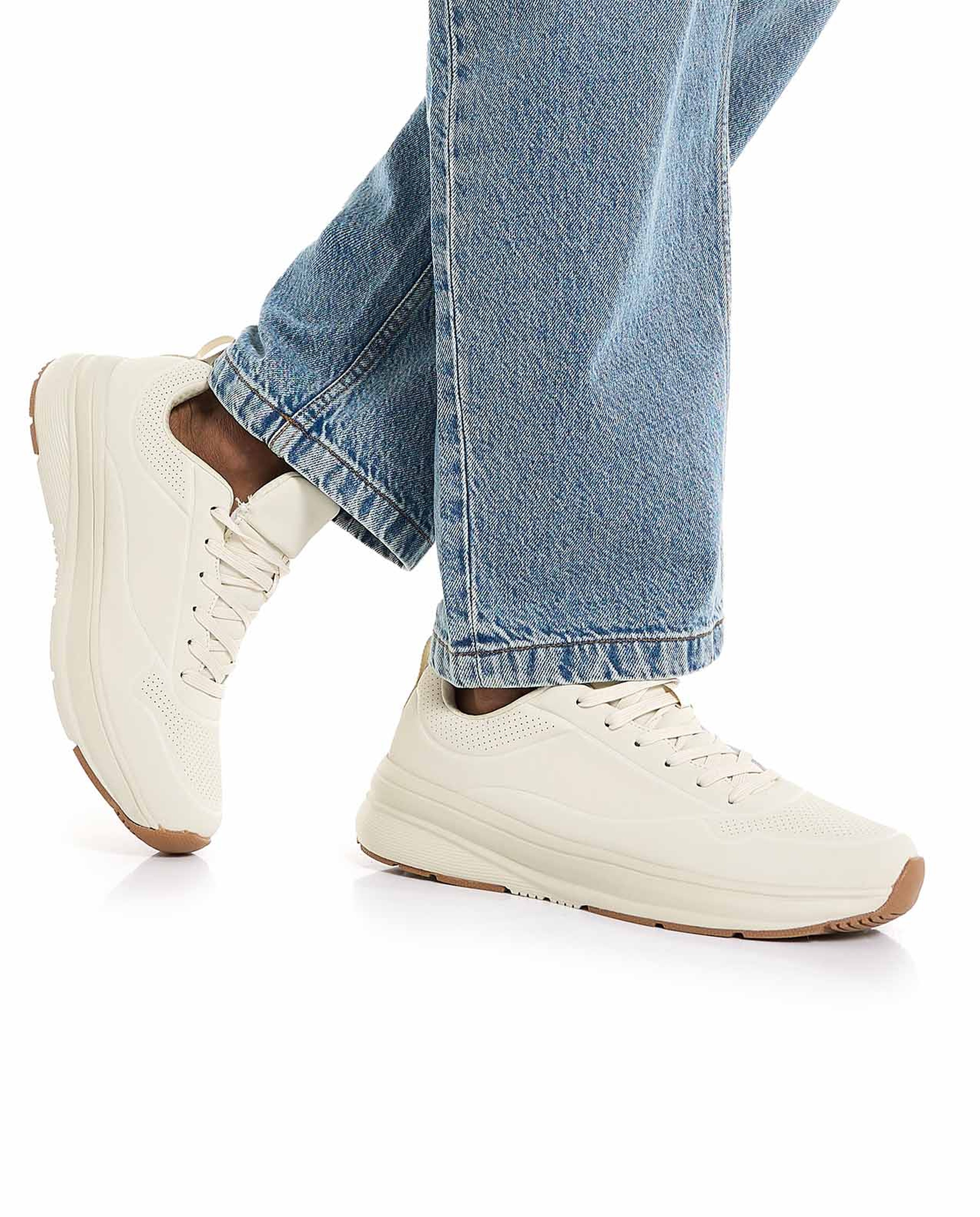 Solid Lace Up Sneakers