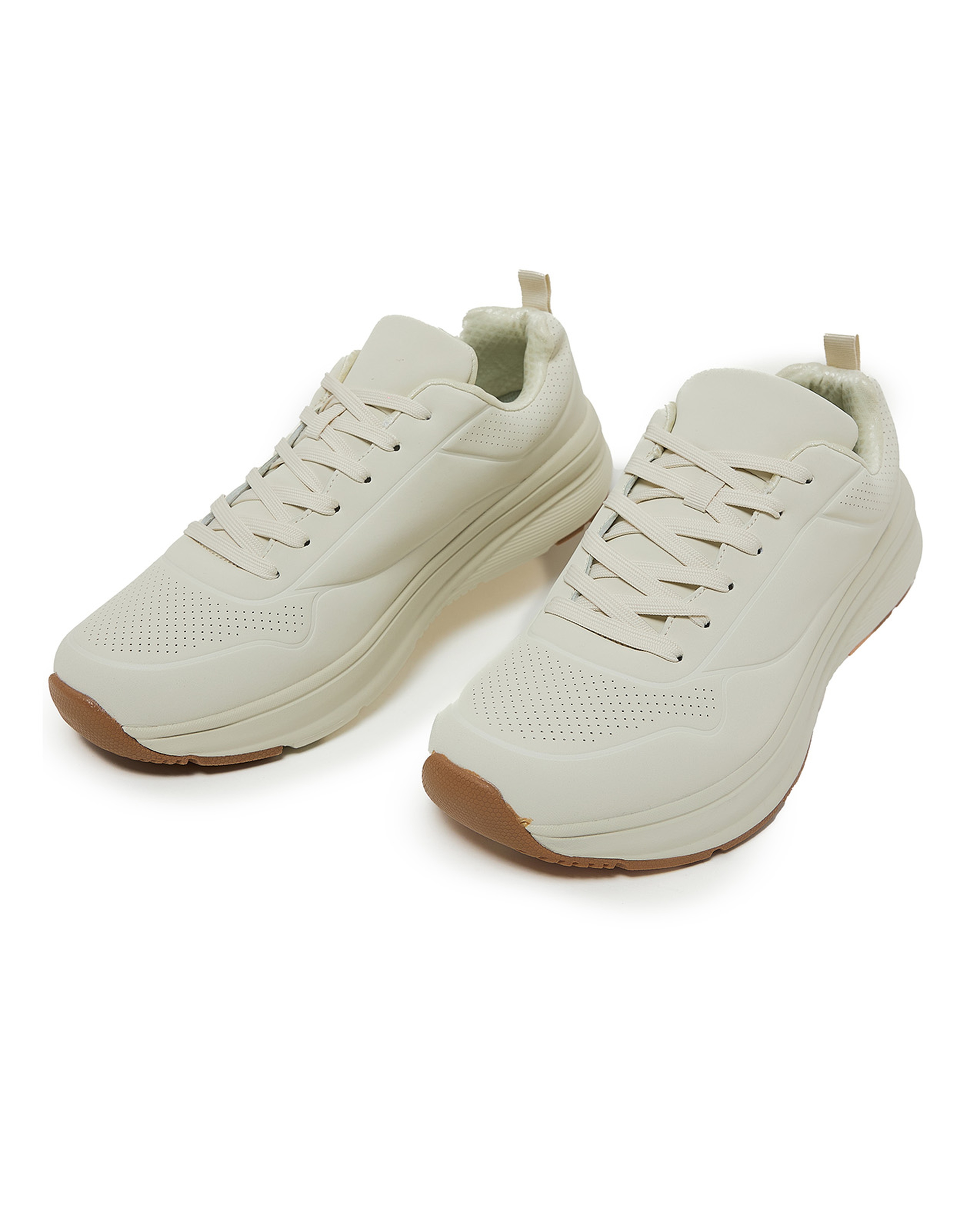 Solid Lace Up Sneakers