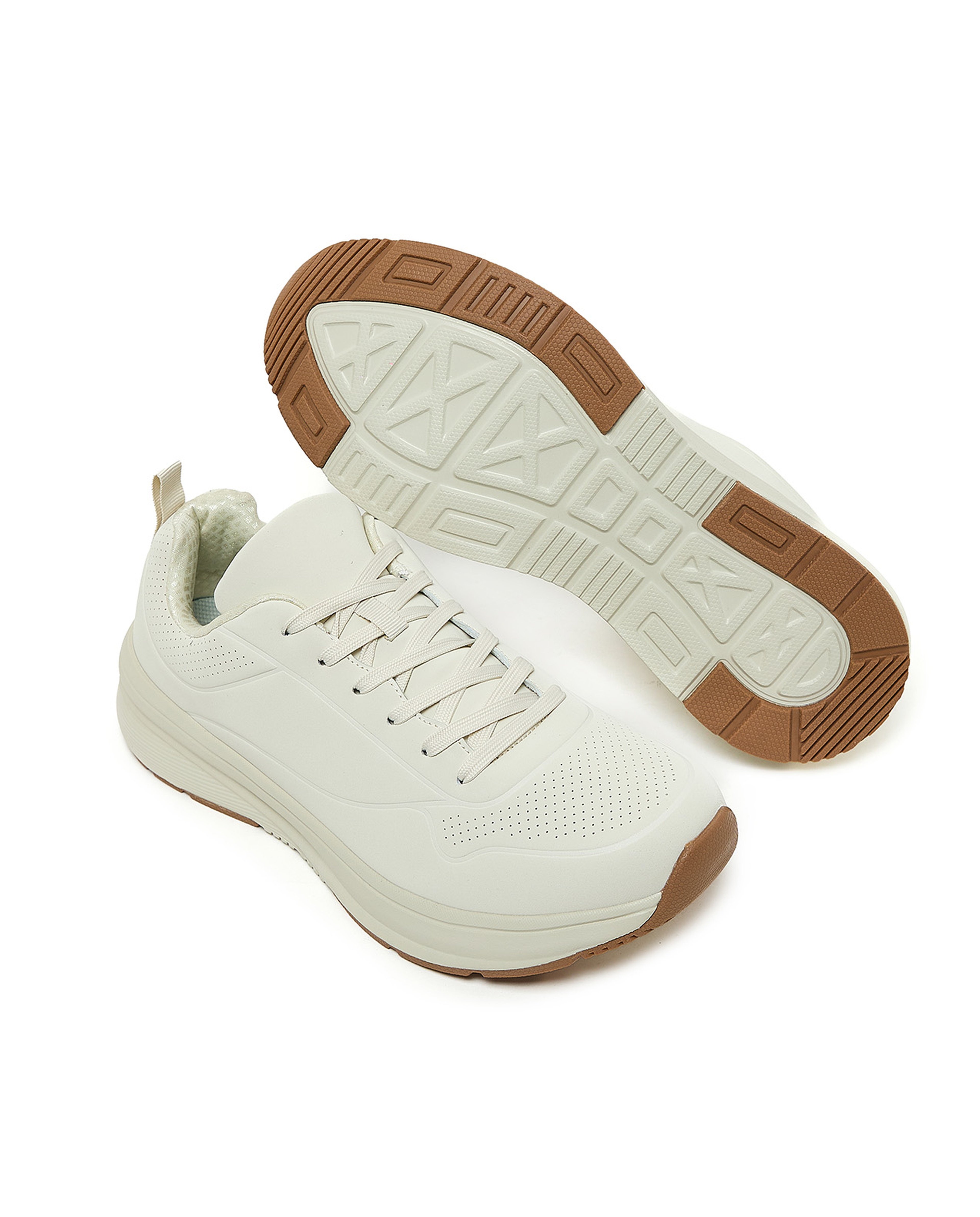 Solid Lace Up Sneakers