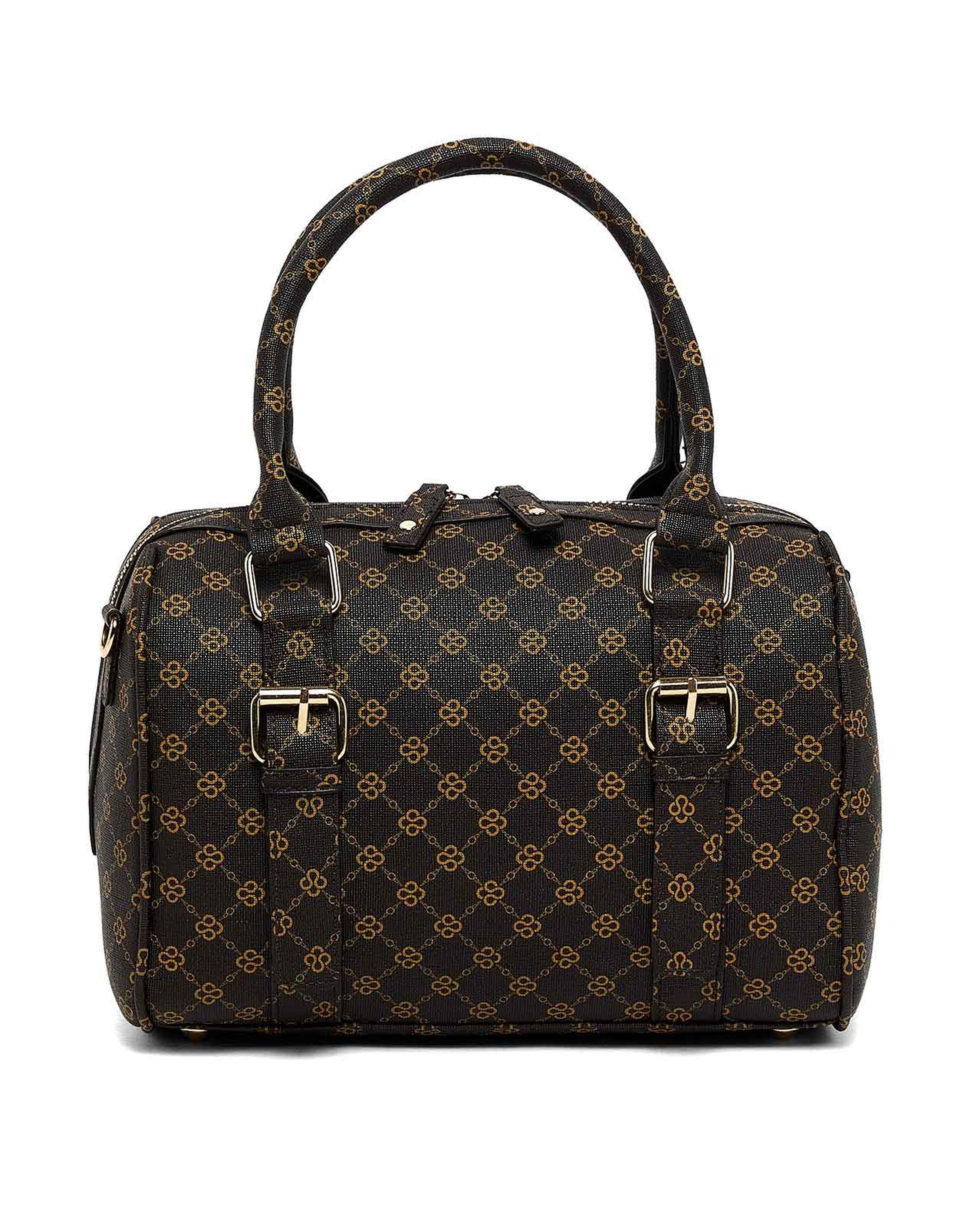 حقيبة يد بنقشة