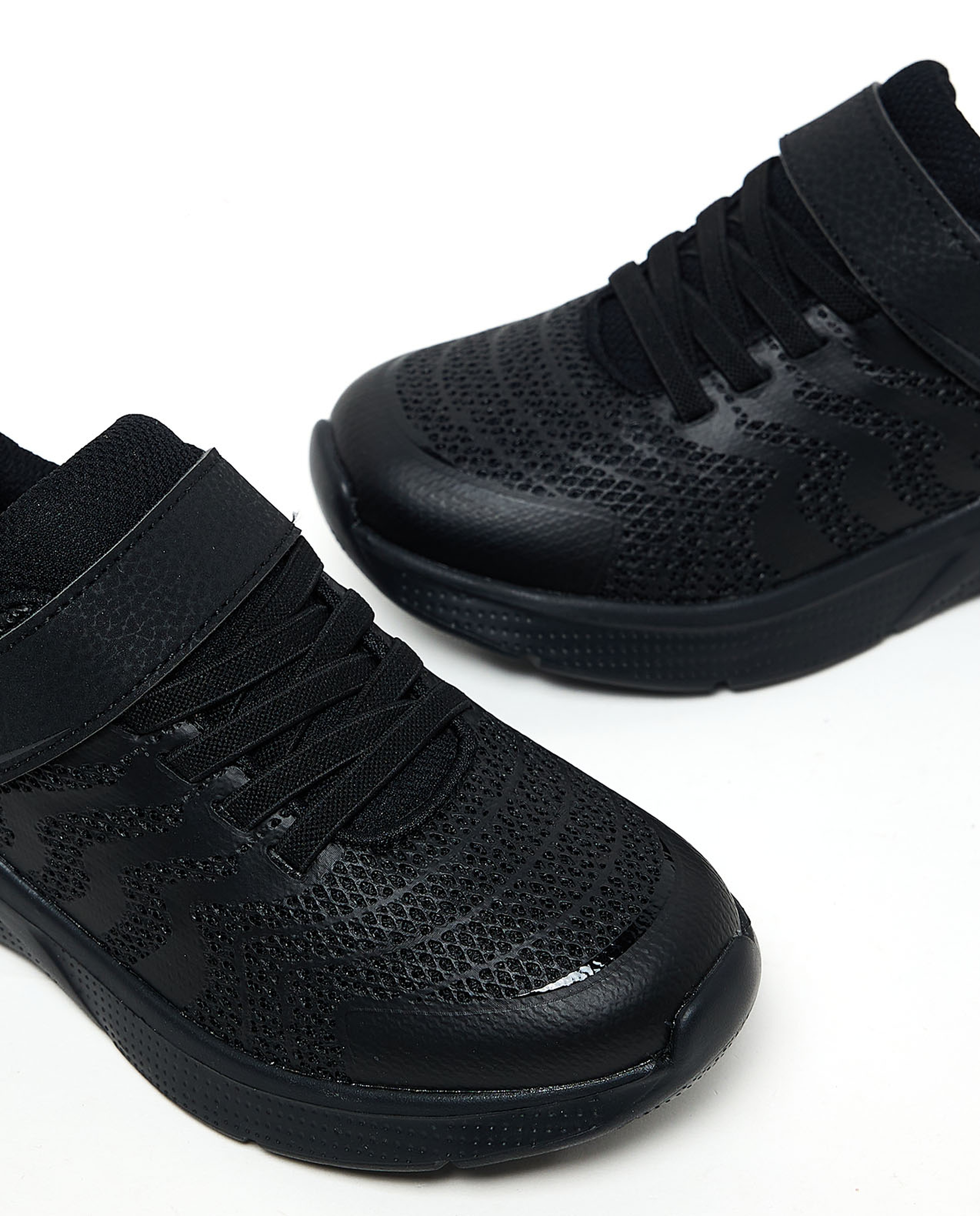 Knitted Velcro School Shoes