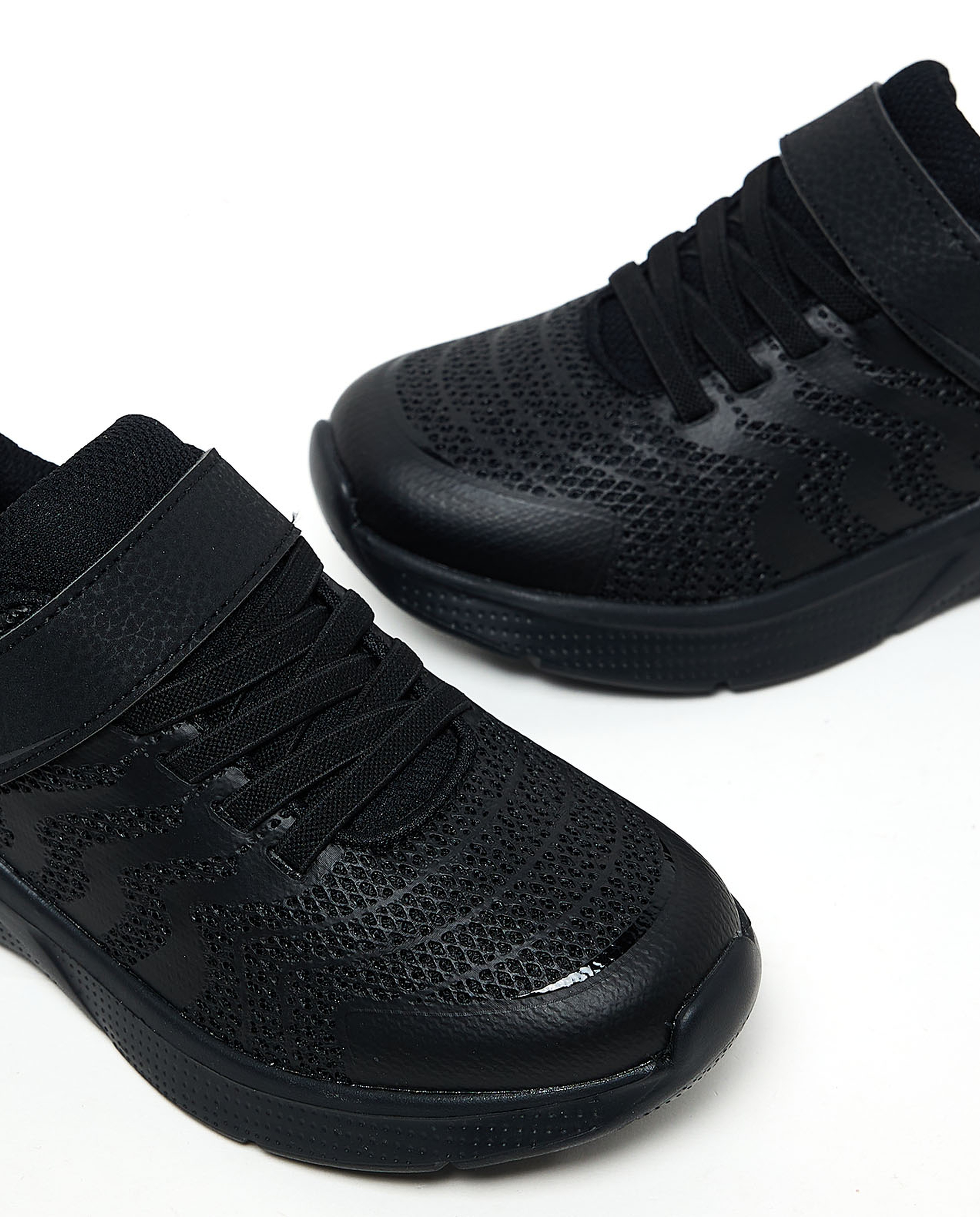 Knitted Velcro School Shoes