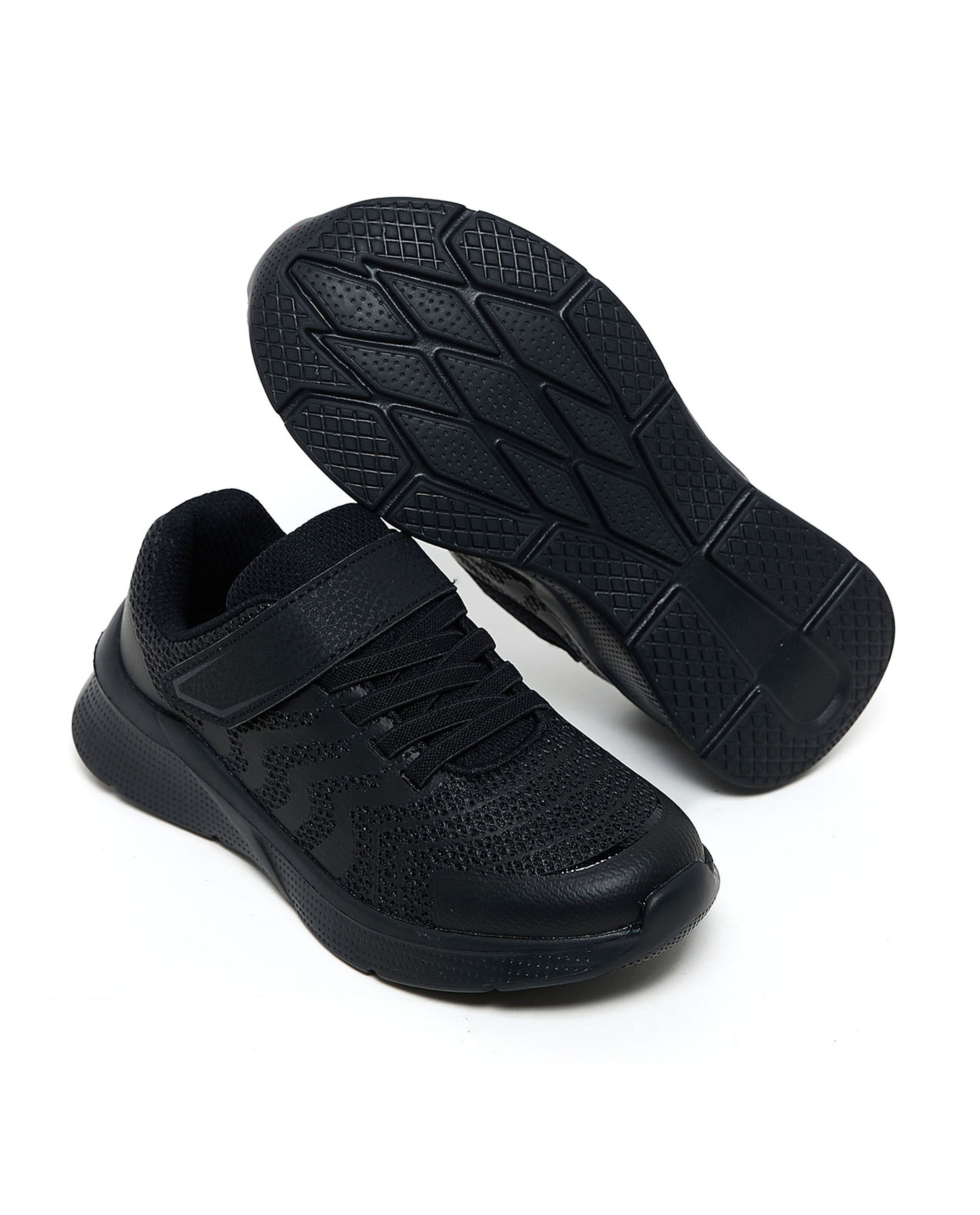 Knitted Velcro School Shoes