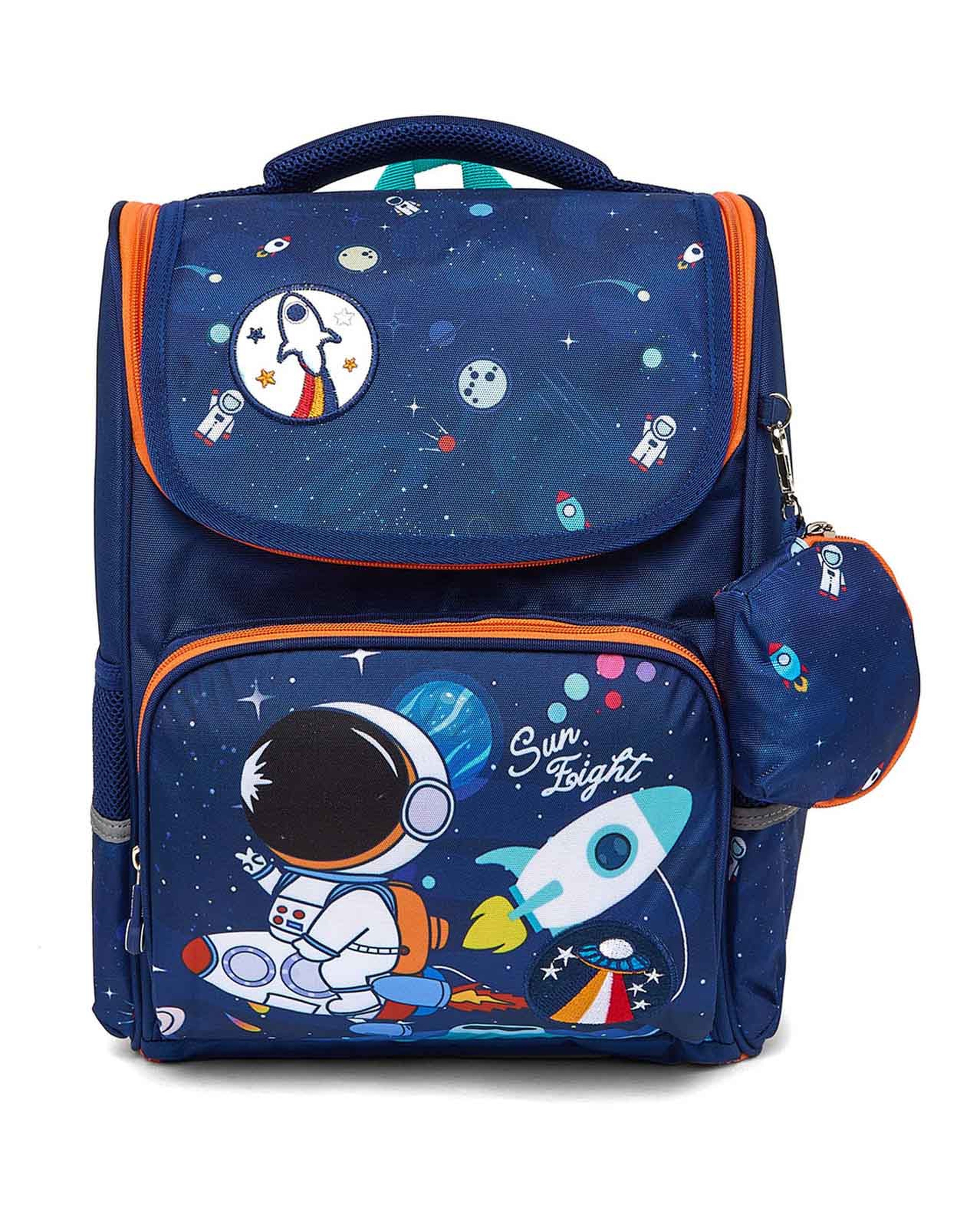 حقيبة ظهر بطبعة فضاء مع باوتش