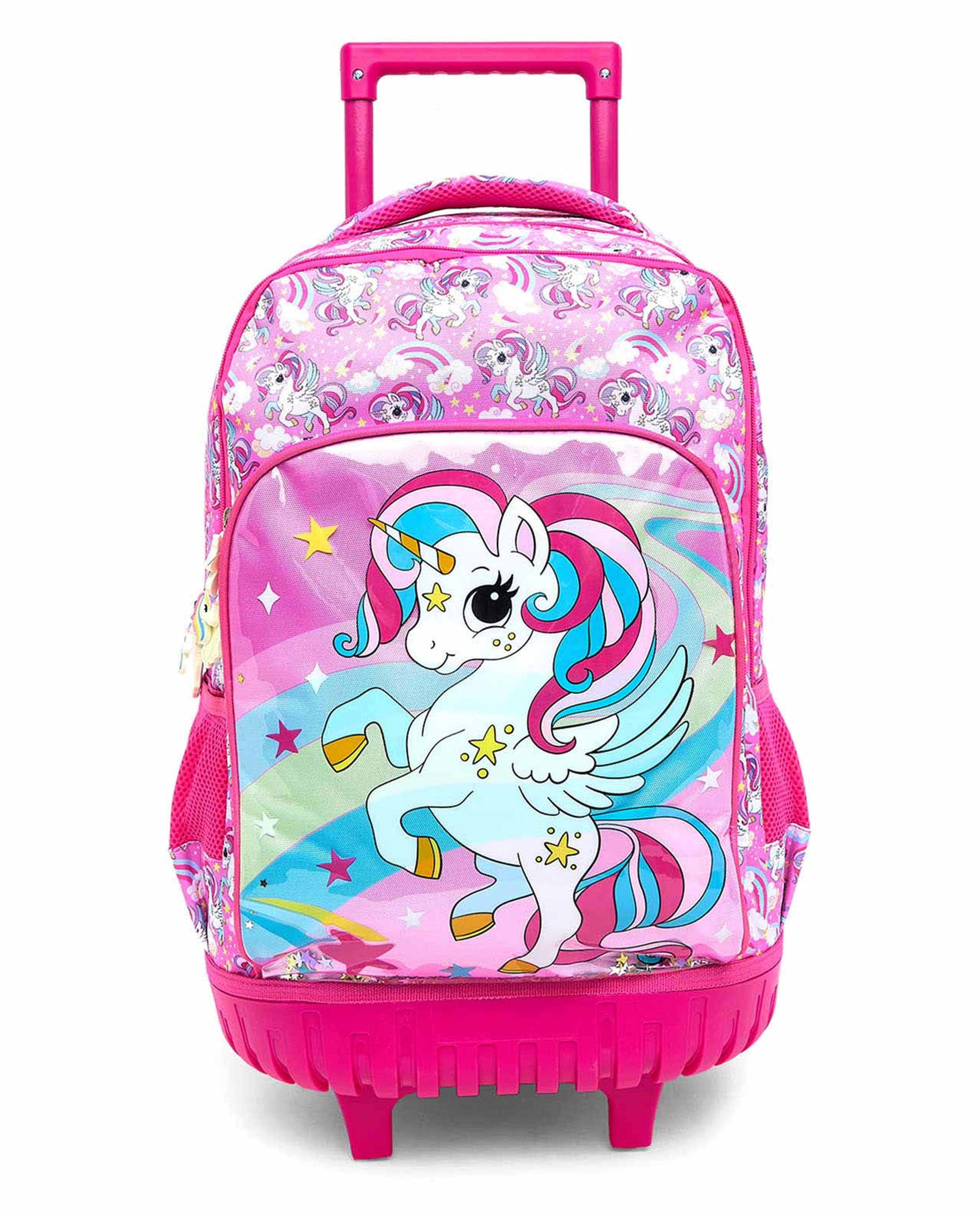 Unicorn Printed Trolley Backpack