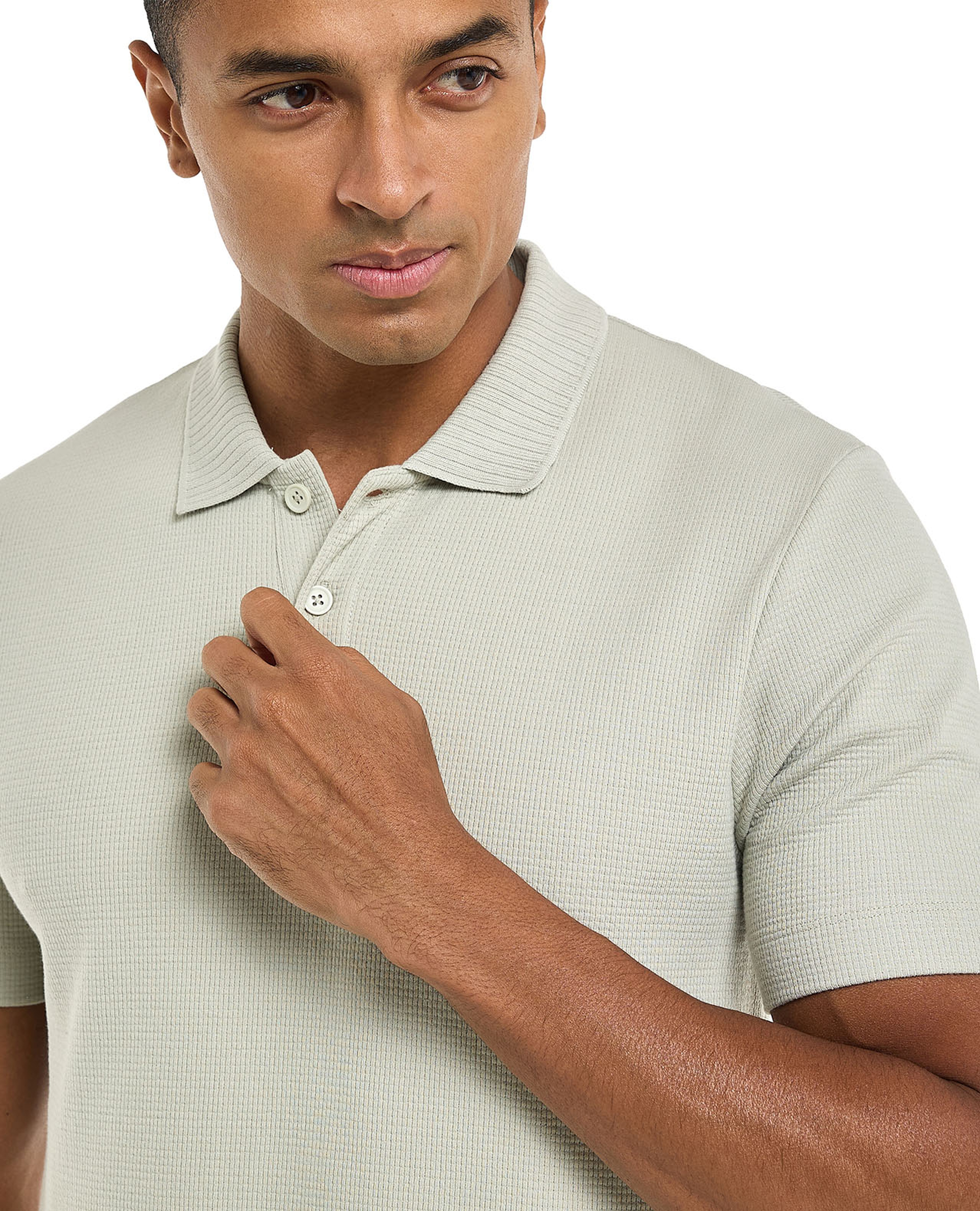 Solid Polo T-Shirt with Short Sleeves
