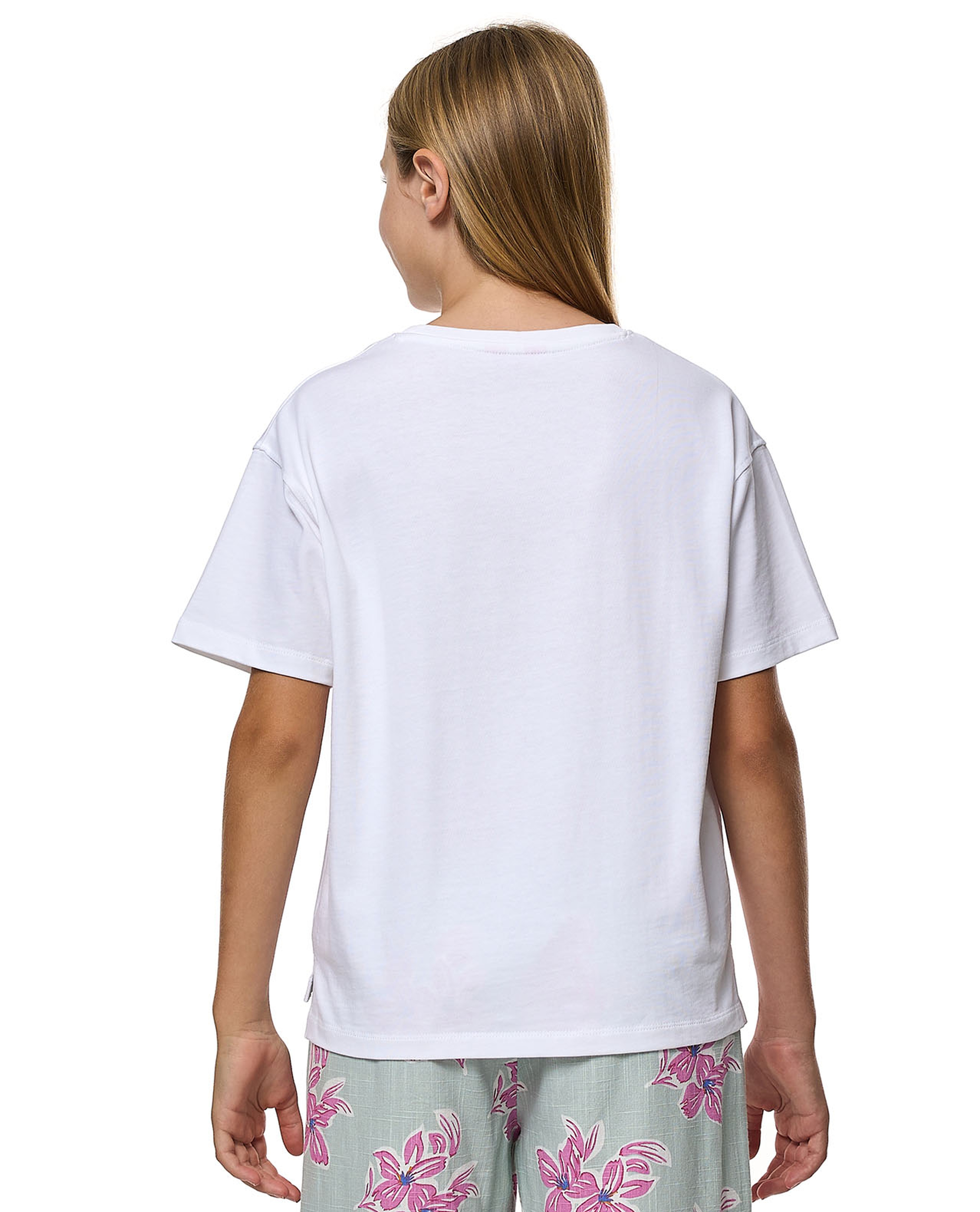 Embroidered T-Shirt With Crew Neck and Short Sleeves