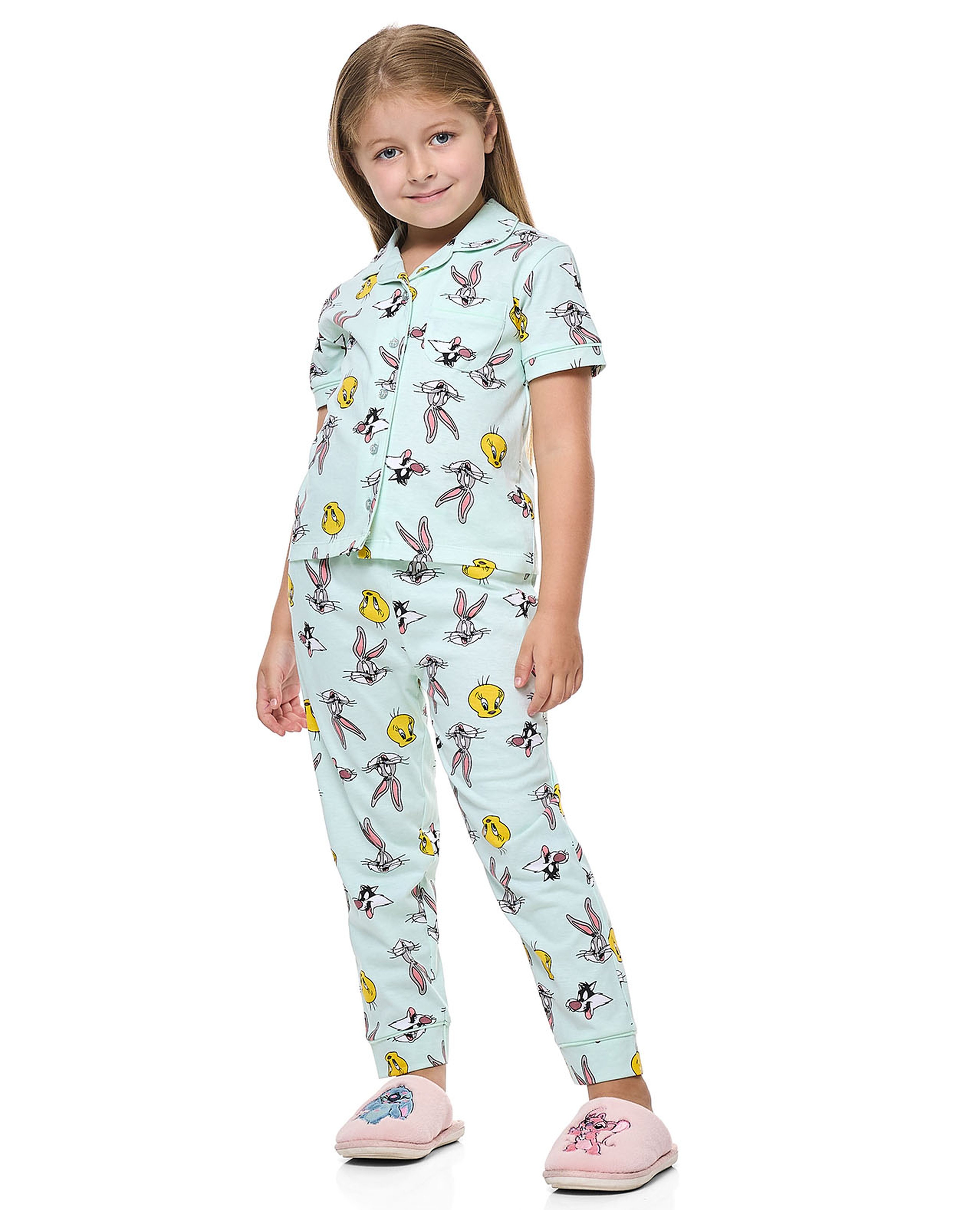 طقم بيجاما بطبعة لوني تونز