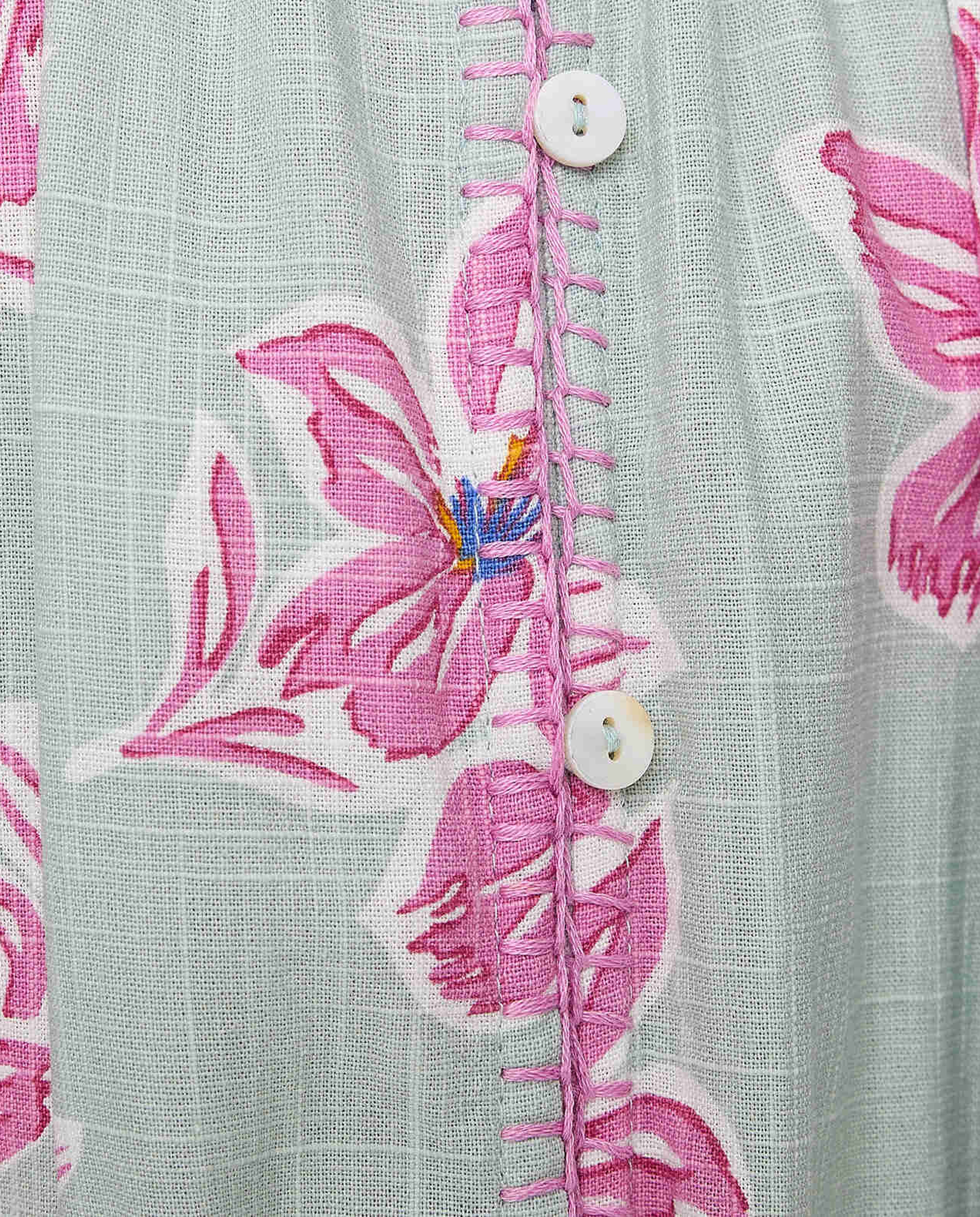 Floral Print Tiered Dress with Puff Sleeves