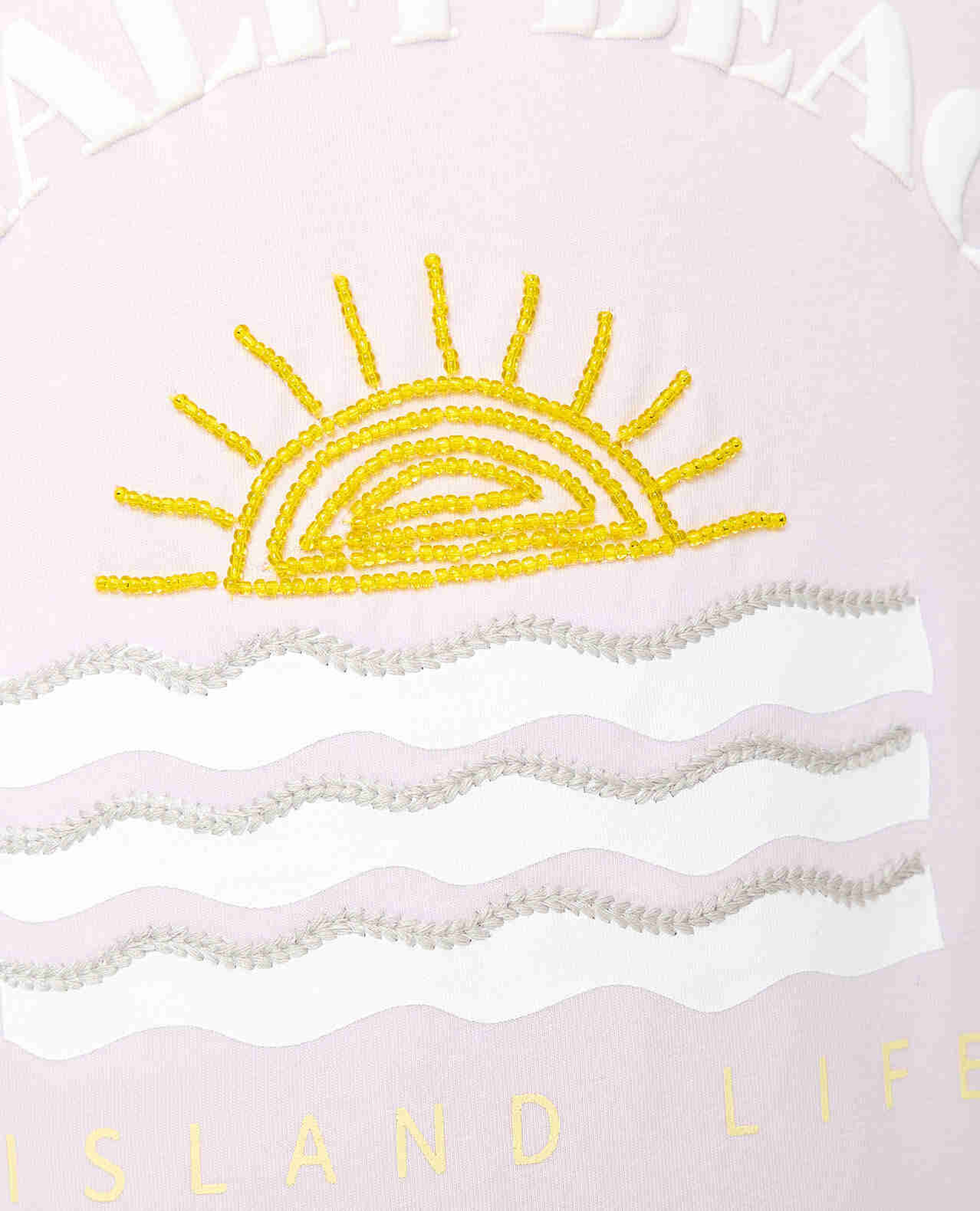 Embroidered T-Shirt With Crew Neck and Short Sleeves