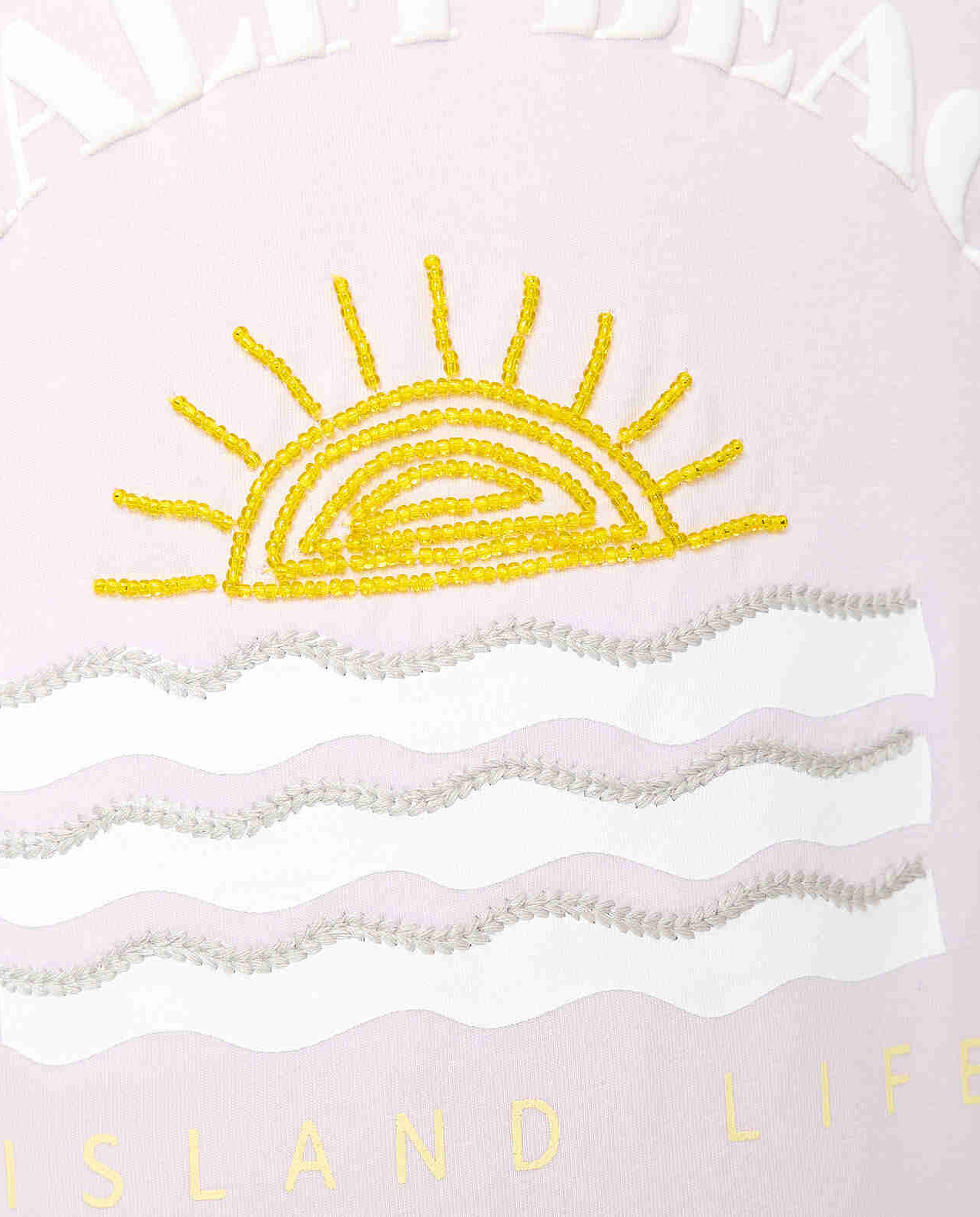 Embroidered T-Shirt With Crew Neck and Short Sleeves