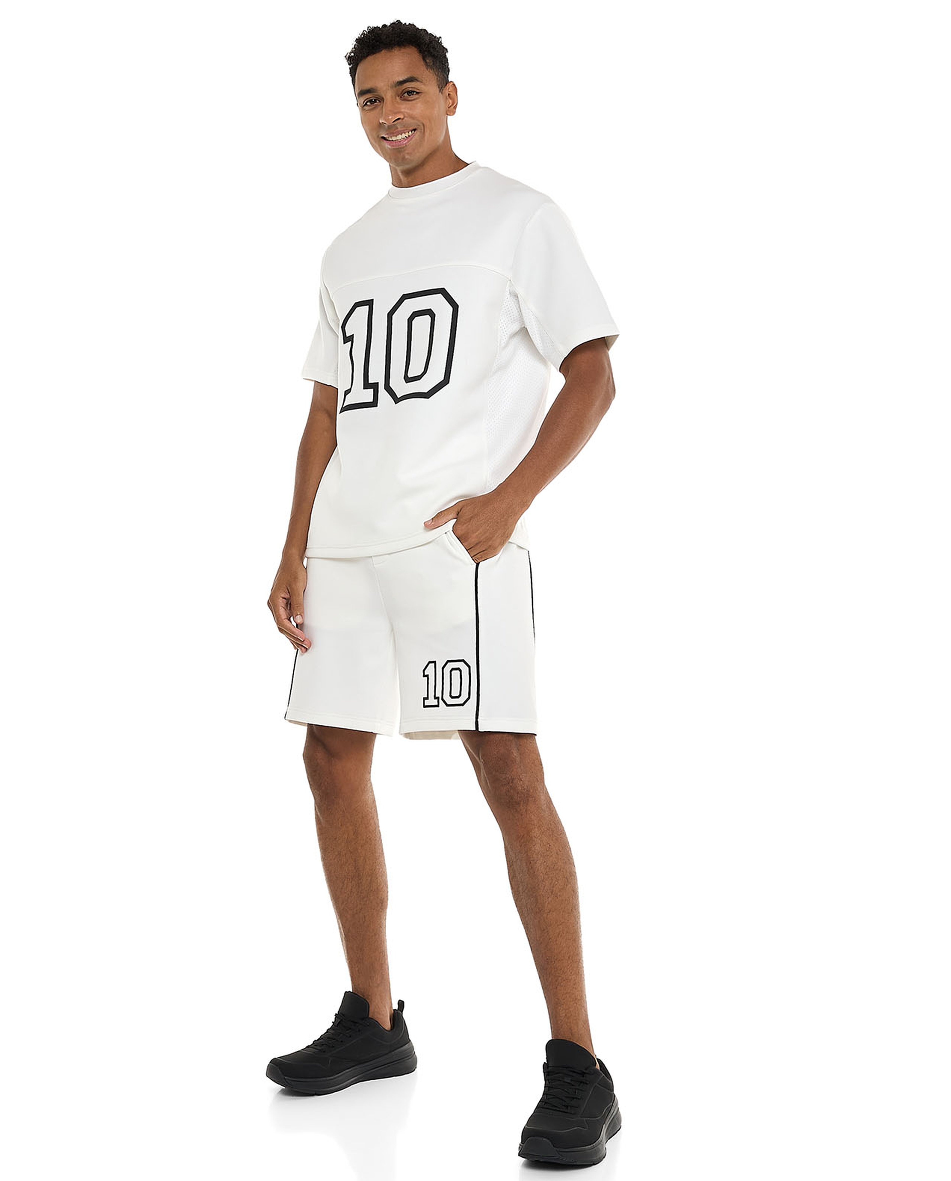 Printed Shorts with Drawstring Waist